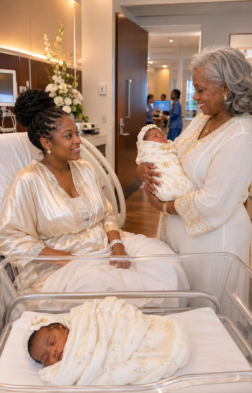 I h:id my career as a judge from my mother-in-law. After my C-section, she stormed in with adoption papers, demanding one twin for her infe:rtile daughter. I clutched my babies and pressed the panic button