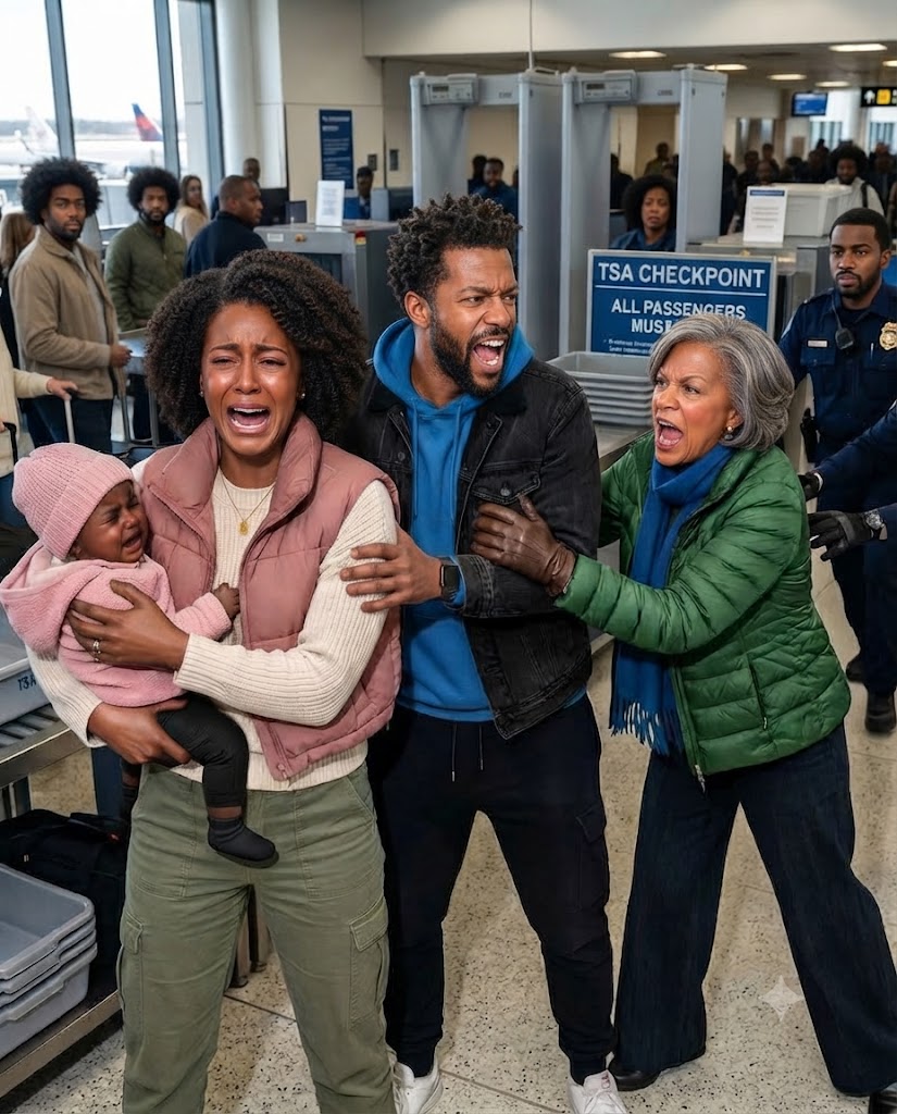 As we were about to board our flight, my stepmother suddenly breached the airport security checkpoint and tried to ki:dnap my baby right out of my arms.