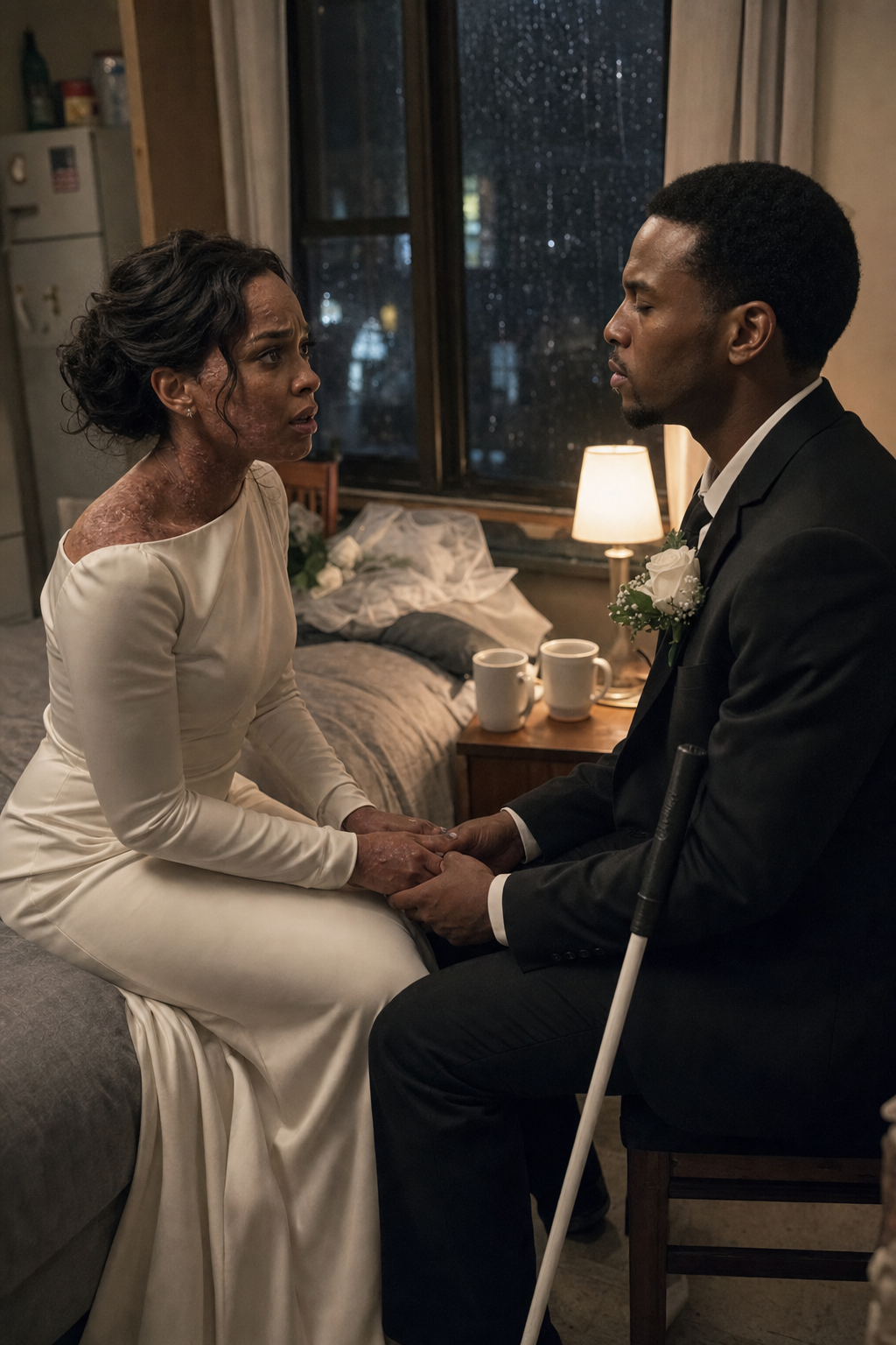 I Married a Blind Man So He’d Never See My Scars—But the Secret He Confessed on Our Wedding Night Was Worse Than Fire