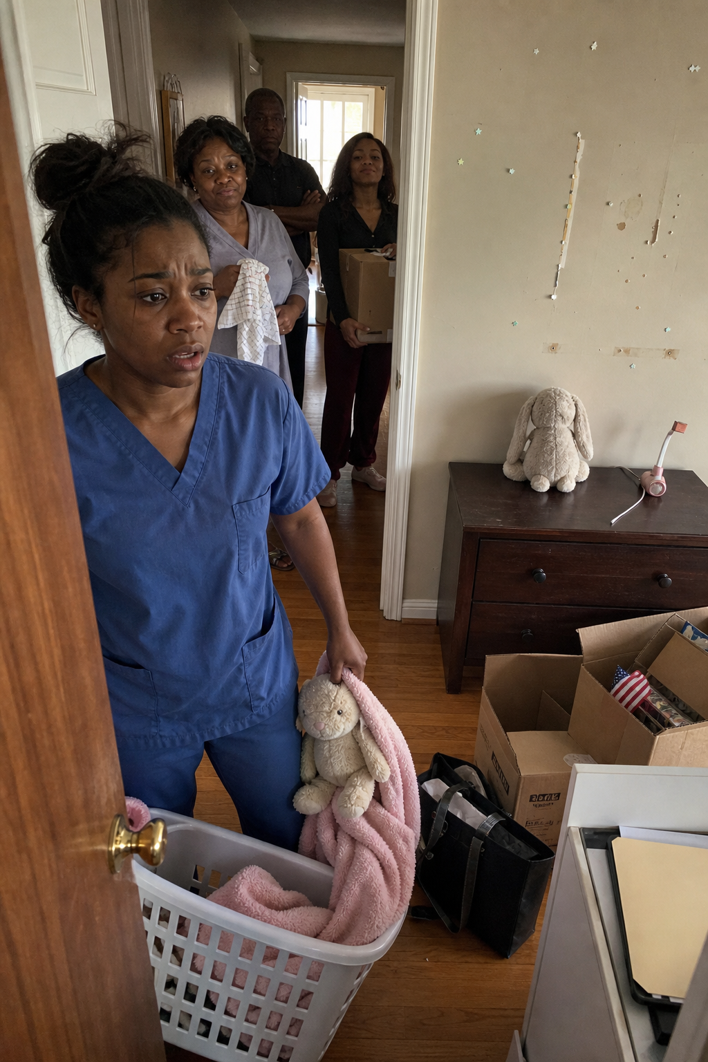 I came home after a double shift at the hospital, and my seven-year-old daughter was “missing.” My mom said, “We voted. You don’t get a say.” My sister was already stripping my daughter’s room like it was a takeover. I stayed calm and said this. My parents and sister went pale…