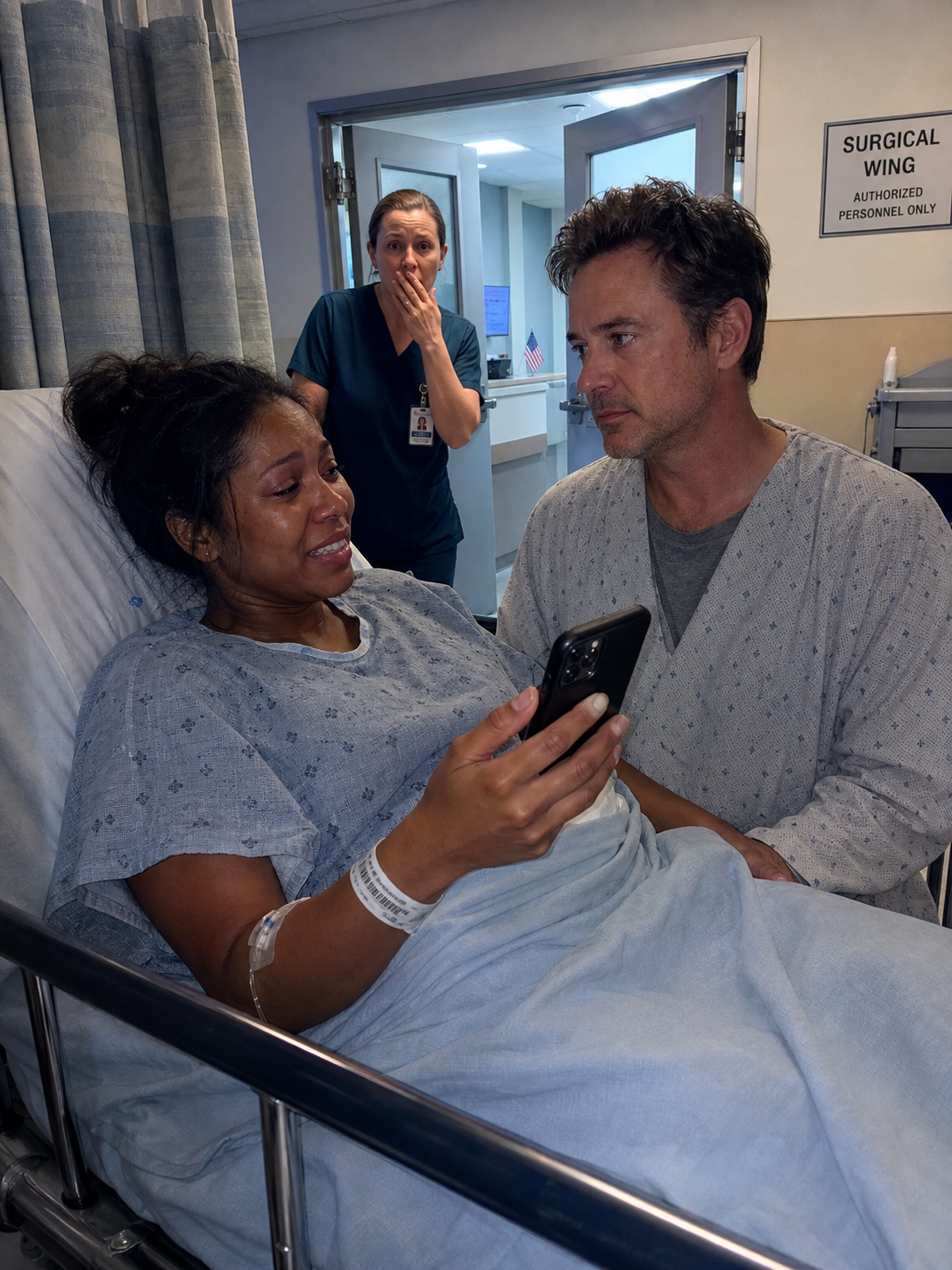 Before my surgery, my husband texted: “I want a divorce. I don’t need a sick wife.” The patient in the next bed comforted me. “If I survive this, we should get married,” I said. He nodded. A nurse gasped: “Any idea who you just asked?”