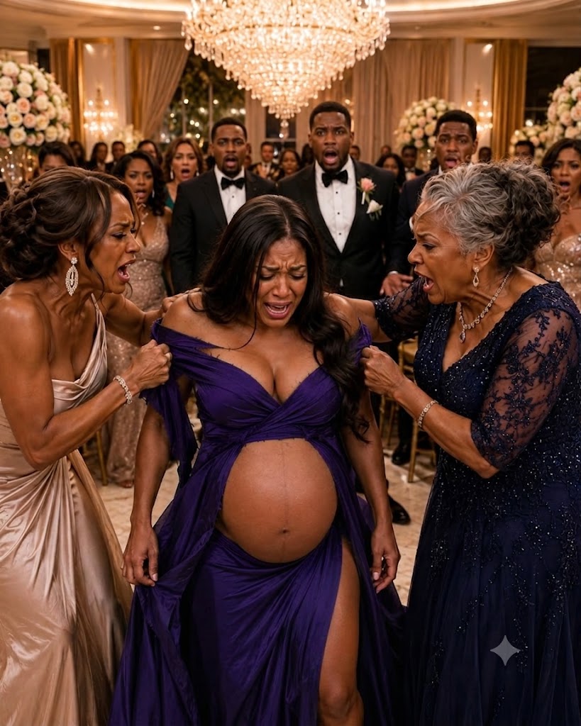 MY MOTHER-IN-LAW TORE OPEN MY MATERNITY DRESS AT A WEDDING AND MY HUSBAND HANDED THEM MY PURSE—THEN ONE PHONE CALL EXPOSED THE SECRET THEIR FAMILY HAD BURIED FOR 50 YEARS