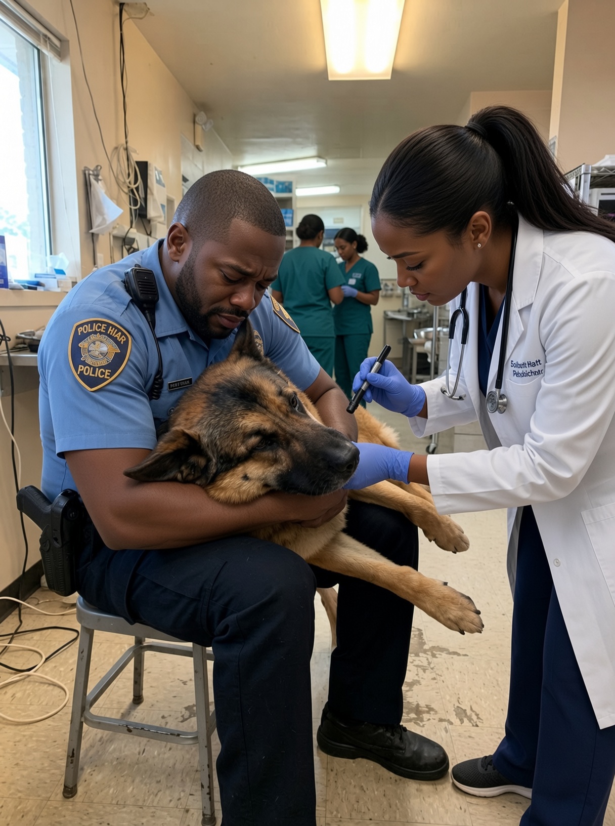 The RESIDUE on his muzzle was barely VISIBLE—but it CHANGED EVERYTHING. A dying police dog was minut