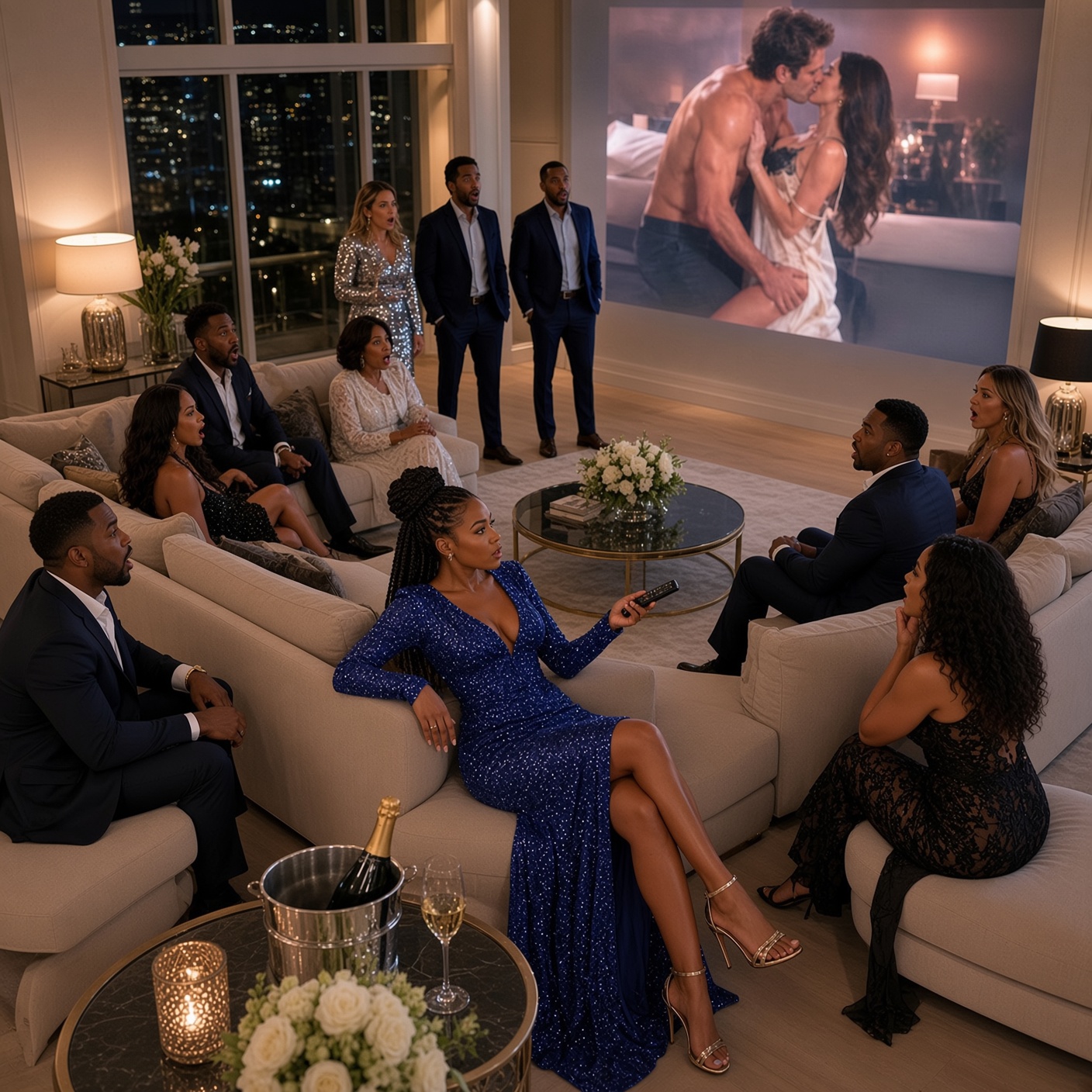 MY HUSBAND SNUCK INTO THE BEDROOM WITH HIS FIRST LOVE WHILE HIS FAMILY PRAISED HIM AS THE "PERFECT HUSBAND" — THREE MINUTES LATER, I PUT MY CAMERA FEED ON THE TV. HIS MOTHER WENT SILENT, HIS FAMILY FROZE, AND HE BEGGED ME NOT TO OPEN THE ENVELOPE UNDER MY CHAIR