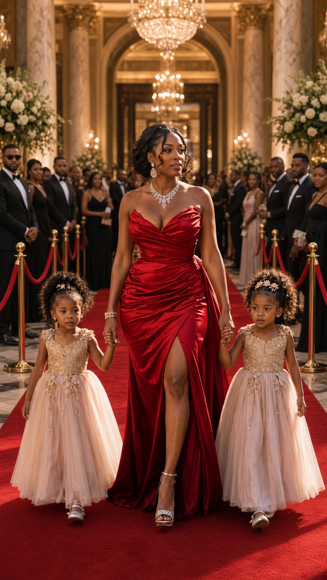 A Wealthy Man Invited His “Poor” Ex-Wife to His Grand Wedding to Humiliate Her — But Everything Stopped When She Stepped Out of a Luxury Car with Twin Children and Said Words That Halted the Ceremony.