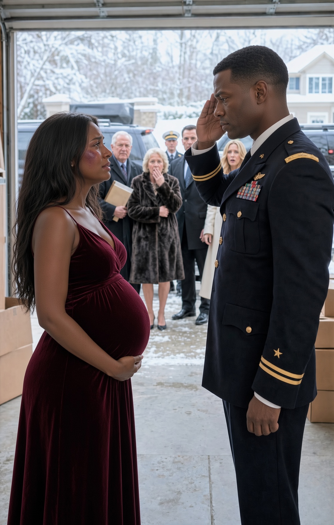 JUST HOURS AFTER MY HUSBAND'S MILITARY FUNERAL, MY FAMILY SENT ME TO SLEEP IN THE FREEZING GARAGE SO MY SISTER'S HUSBAND COULD HAVE MY BEDROOM. NONE OF THEM KNEW ABOUT THE MILITARY EXTRACTION ORDERS ALREADY ISSUED FOR ME