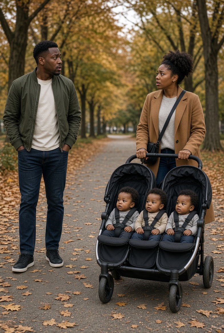 I WAS DAYS AWAY FROM MARRYING SOMEONE ELSE WHEN I SAW MY EX PUSHING A STROLLER WITH TRIPLETS THROUGH THE PARK — ONE LITTLE GIRL LOOKED UP WITH MY EXACT EYES, AND A SINGLE FORGED LETTER UNRAVELED FOUR YEARS OF MY LIFE