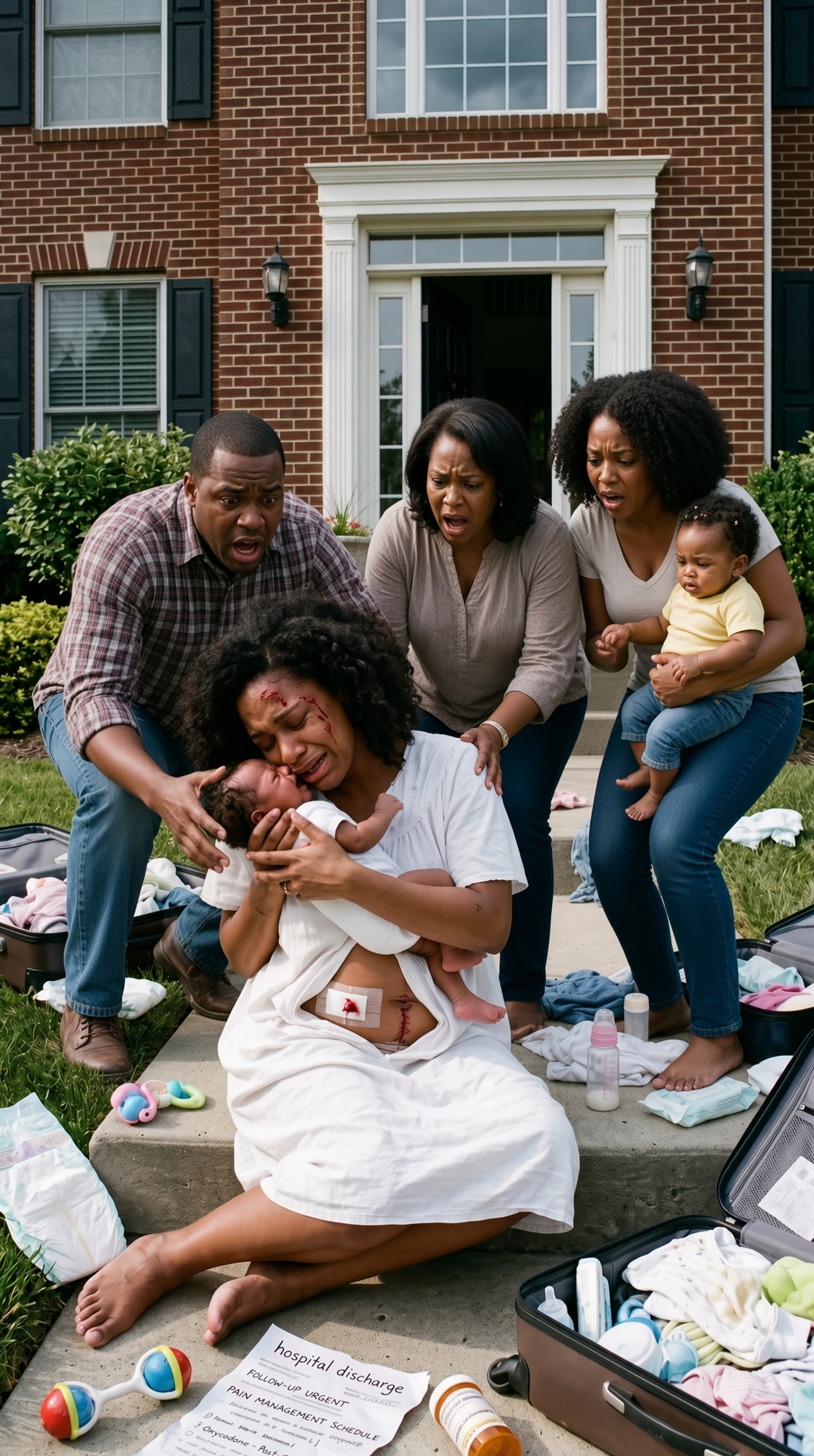 ONE DAY AFTER MY C-SECTION, MY PARENTS THREW ME OUT TO GIVE MY ROOM TO MY SISTER — "YOU'RE USELESS TO US," MY MOTHER SNEERED. THEN MY SISTER'S HUSBAND RUSHED OUTSIDE AND HANDED ME A HIDDEN CAMERA