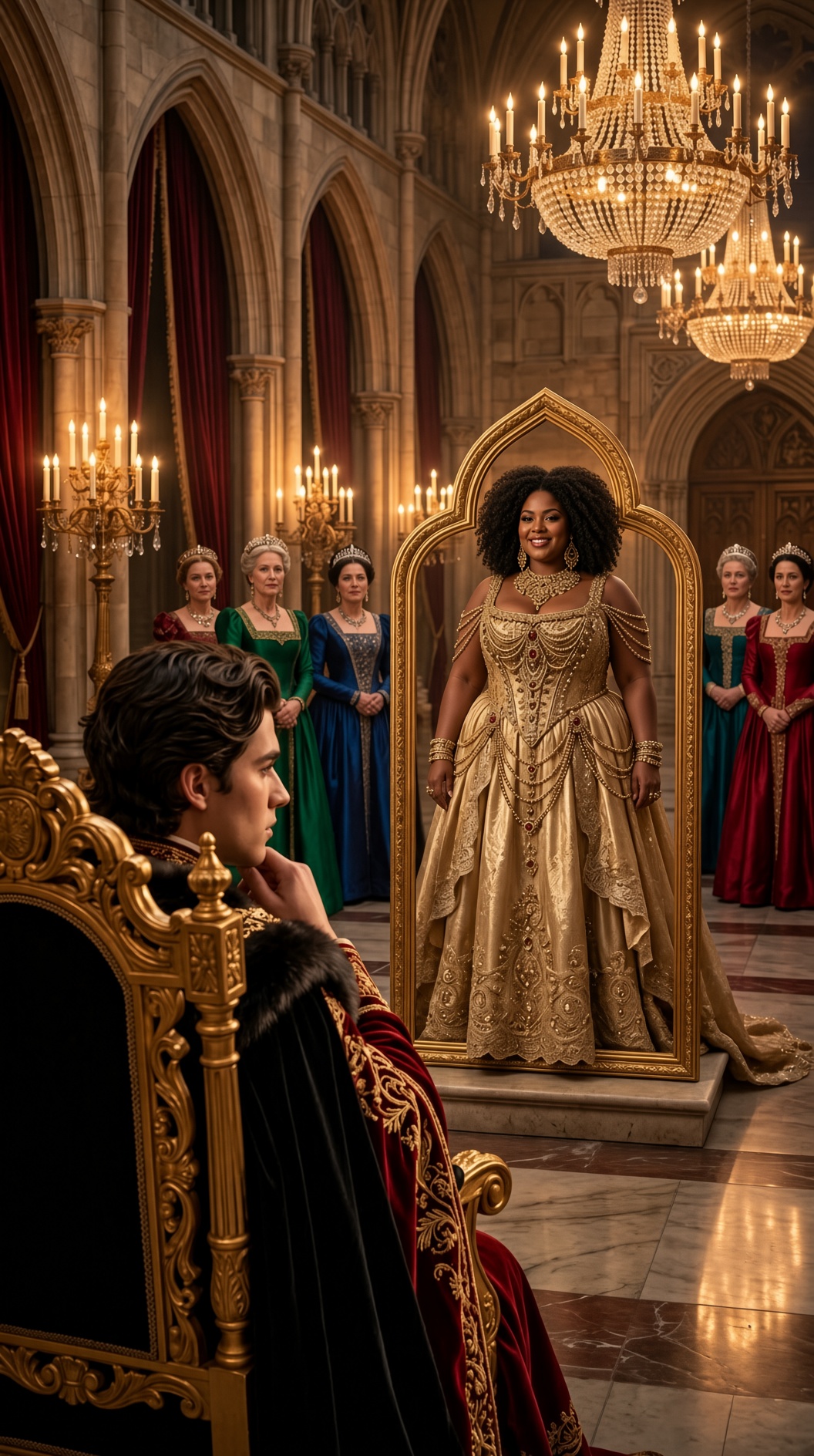 FOR THREE YEARS EVERY WOMAN HAD TO STEP INSIDE A MYSTERIOUS WOODEN FRAME — WHEN EVERYONE MOCKED ONE YOUNG WOMAN FOR NOT FITTING, THE PRINCE FINALLY STOOD UP AND TOLD THE KINGDOM WHY
