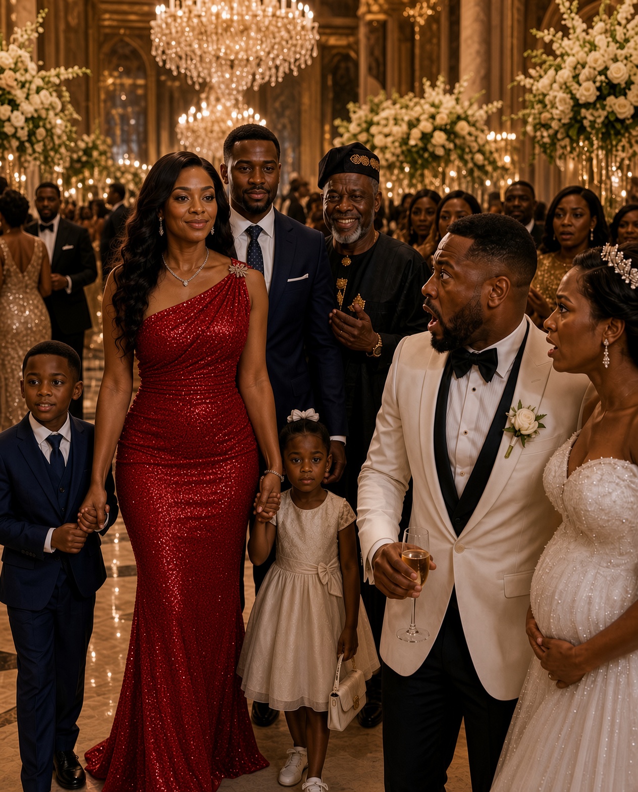 HE INVITED HIS "BARREN" EX-WIFE TO HIS WEDDING TO HUMILIATE HER — THEN SHE ARRIVED WITH TWO CHILDREN AND THE GOVERNOR'S SON