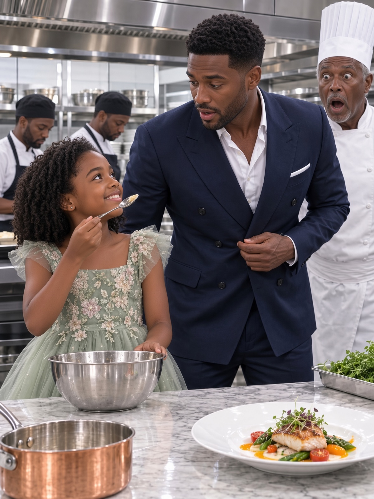 When a millionaire arrived unannounced to inspect his luxury hotel, he saw a hungry little girl asking for a piece of bread. “My mom used to work here, but they accused her of stealing,” she confessed. He didn’t argue. He pulled out his phone and ordered them to review four years of invoices… without imagining why her mother had ended up in the hospital.