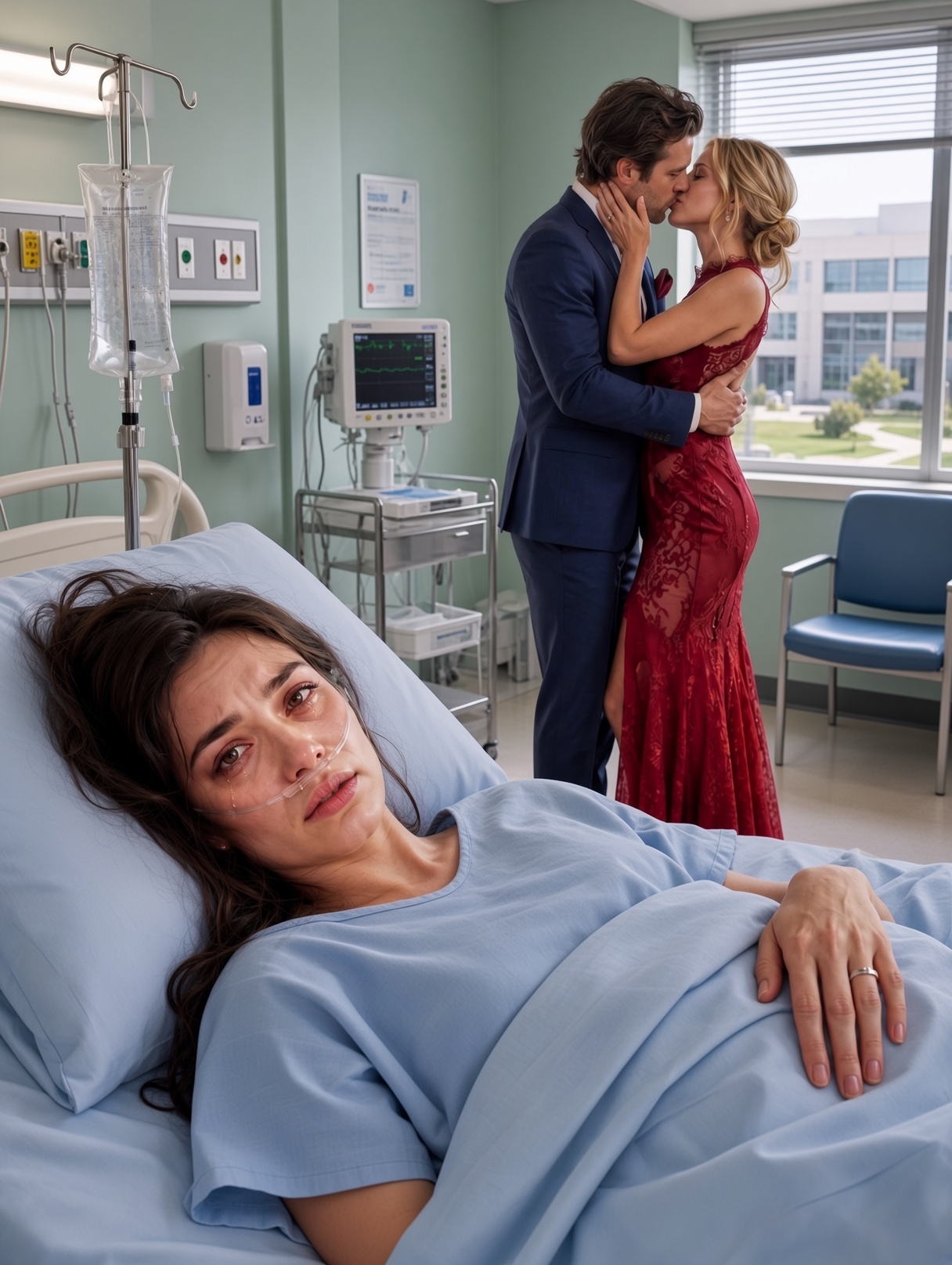 MY HUSBAND KISSED ANOTHER WOMAN BESIDE MY HOSPICE BED — BUT MY FINAL DECISION LEFT HIM SPEECHLESS