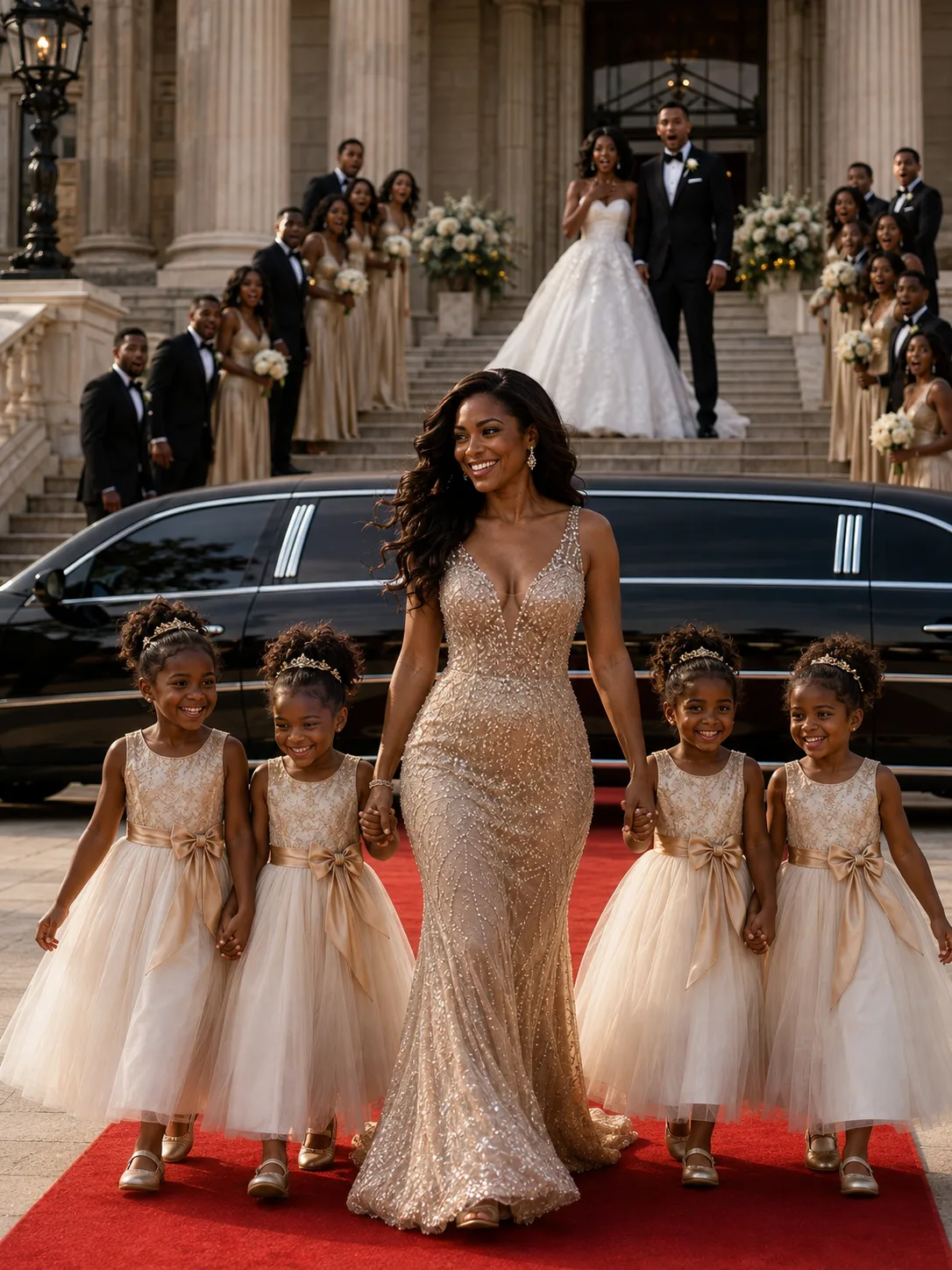 My Ex Invited Me to His Wedding to Humiliate Me in Front of 180 Guests—He Smirked as I Arrived With My 7-Year-Old Triplets, Convinced He Was About to Have the Last Laugh. Then I Heard His Voice Message: “Let Her See What She Lost.” I Walked Straight to His Table, Dropped a Paternity Report in Front of Him, and Said Nothing. Seconds Later, His Mother Opened a Blue Box With Four Letters That Made the Entire Wedding Go Silent…