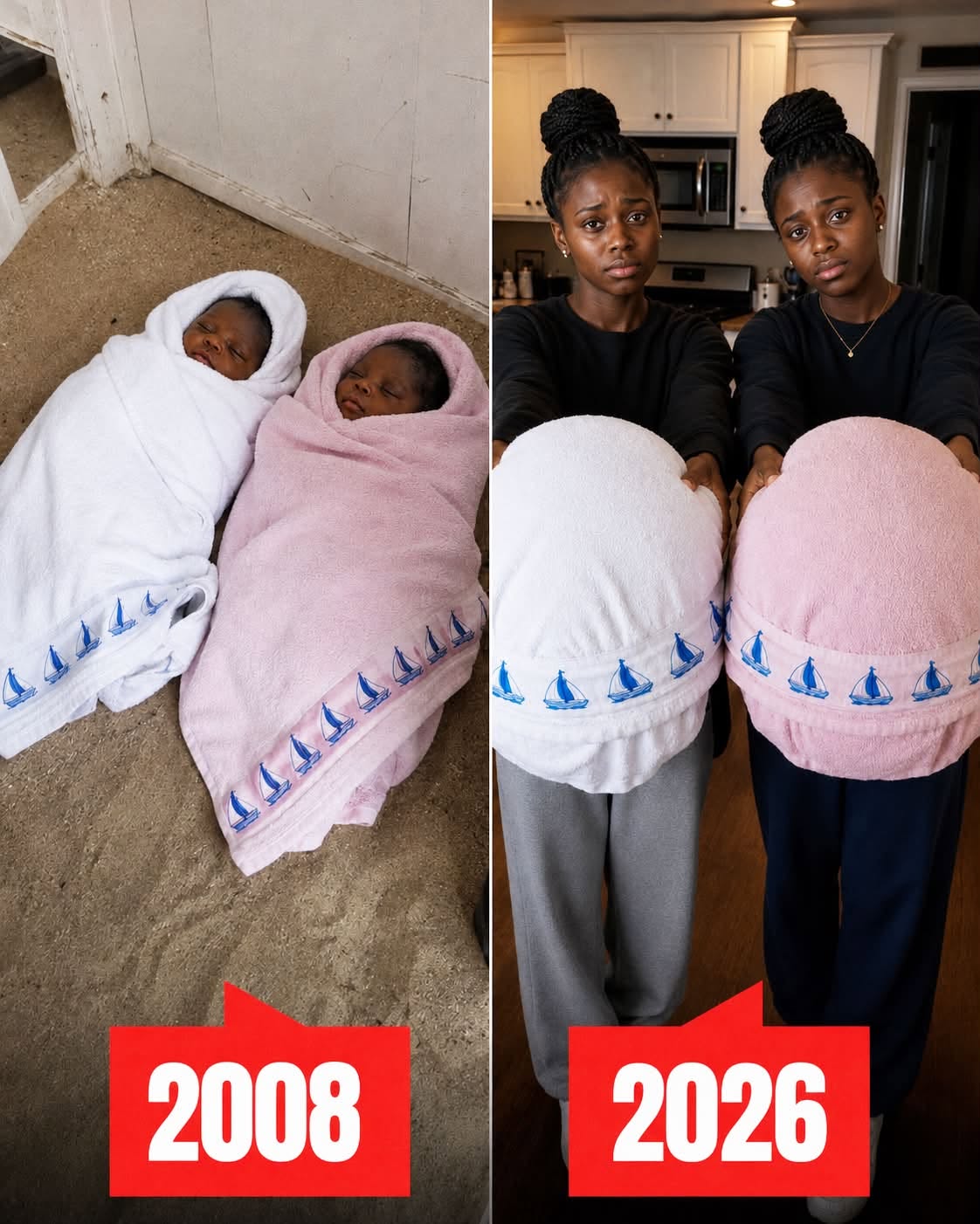 I ADOPTED TWIN GIRLS I FOUND WRAPPED IN TOWELS IN A BEACH CHANGING STALL — ON THEIR 18TH BIRTHDAY, THEY HANDED ME THOSE SAME TOWELS AND WHISPERED "DAD... WE OWE YOU THE TRUTH"
