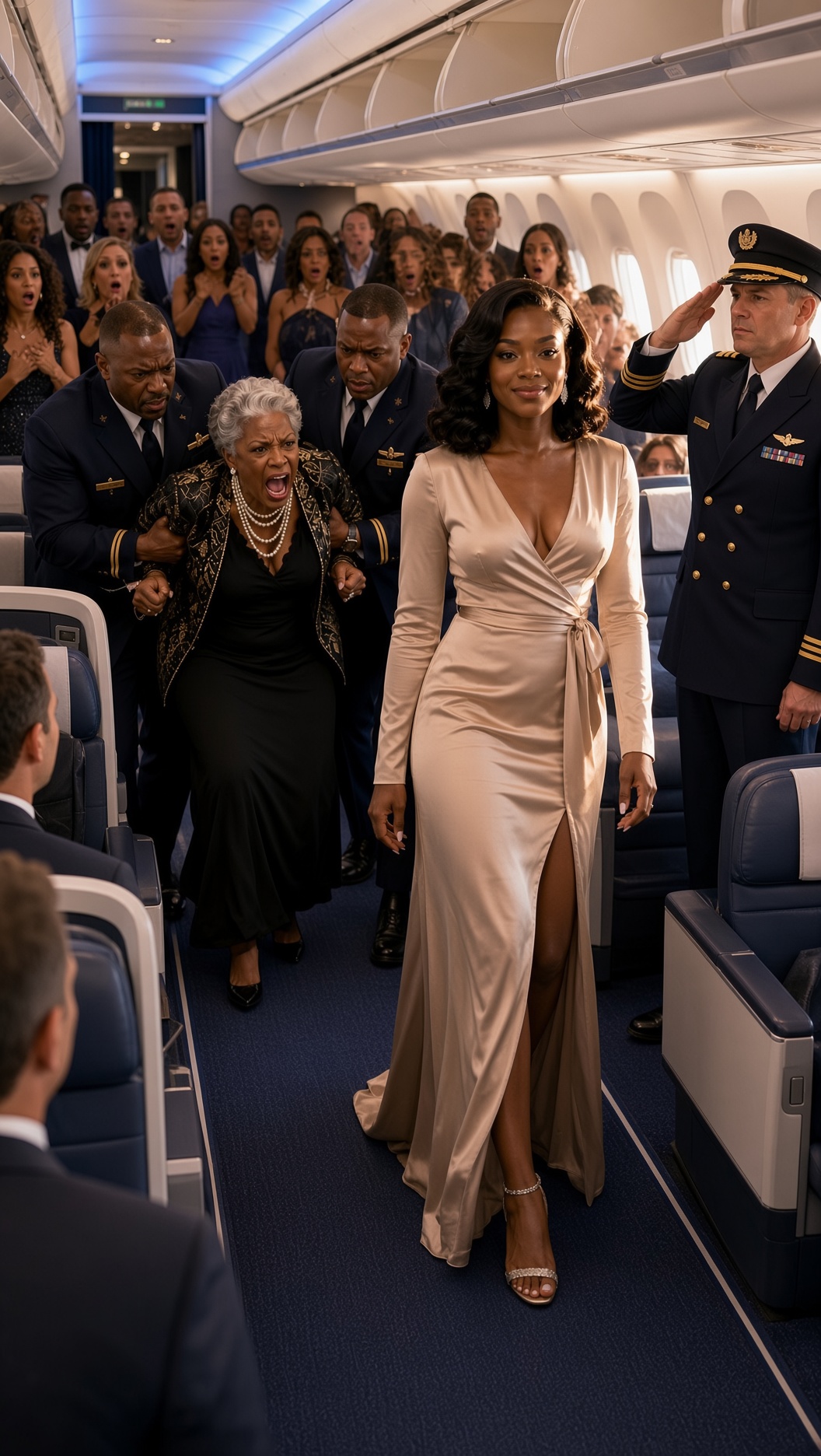 “Madam, we cannot take off with disrespectful passengers.” The pilot’s words cut through the pressurized cabin air, sharper than the champagne bubbles she was demanding. She didn’t realize that in the sky, gravity isn’t the only law—ownership is.