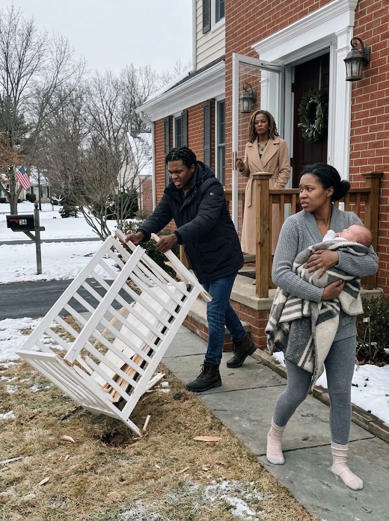 MY HUSBAND SMASHED OUR NEWBORN’S CRIB AND THREW US OUT—THEN THREE BLACK CARS ARRIVED, AND HIS COMPANY CHAIRMAN LOOKED AT MY BABY AND ASKED, “WHO DID THIS TO MY GRANDDAUGHTER?”