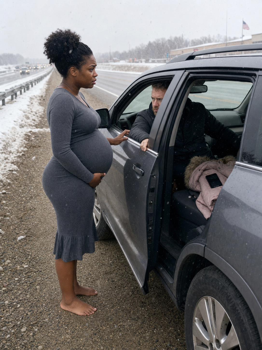 Eight Months Pregnant, My Husband Shoved Me Out of the Car onto the Shoulder of the Highway and Said, "You're Bad Luck. You Don't Deserve to Sit in This Car."
