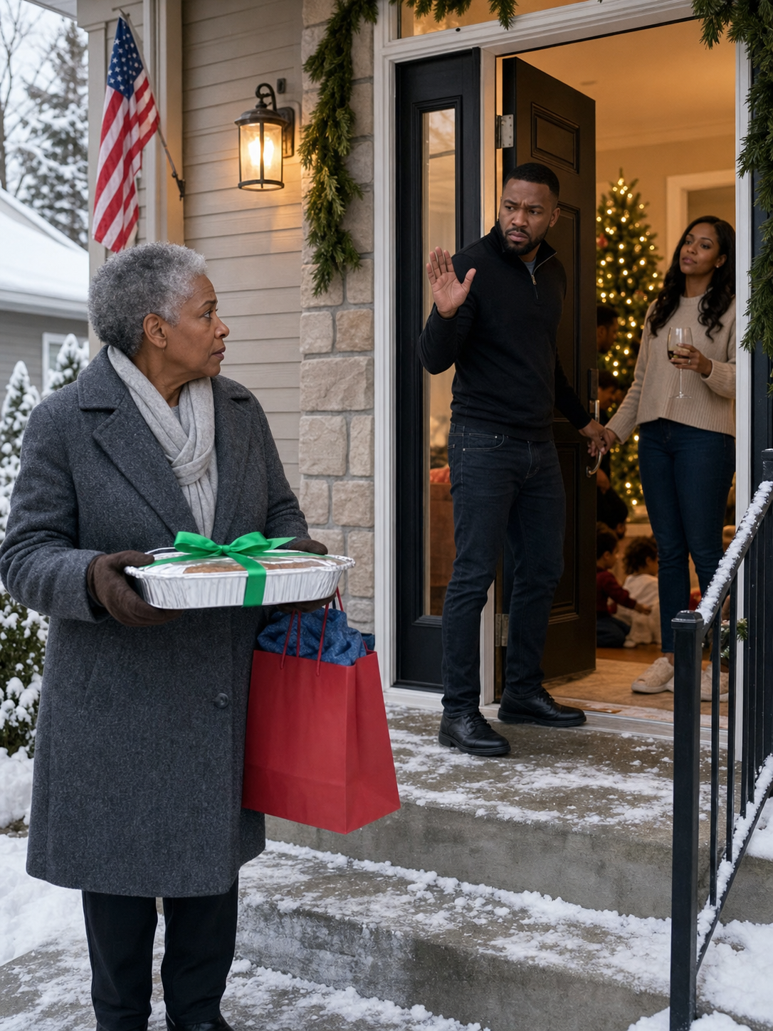My Son Shut the Door on Me at Christmas and Said "Wrong House." Hours Later He Mocked Me on the Phone, Saying "Money Can't Buy Her a Spot Here."
