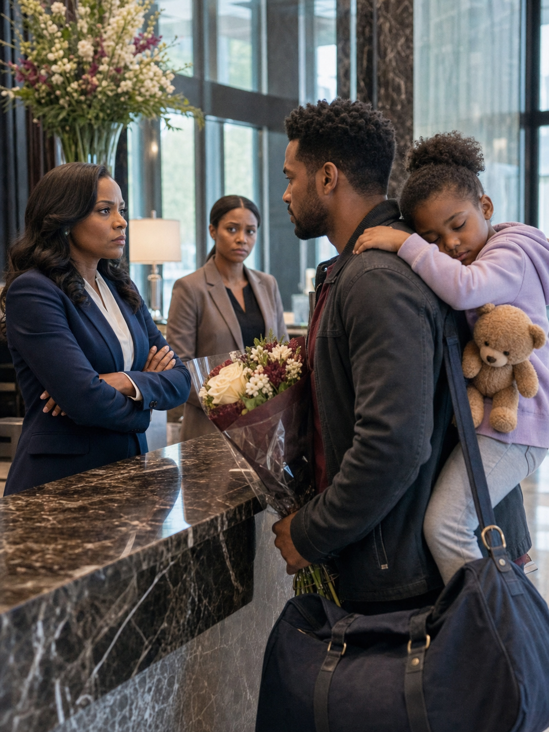 A Widowed Father Was Turned Away From His Own Hotel at Midnight, His Sleeping Daughter in His Arms.