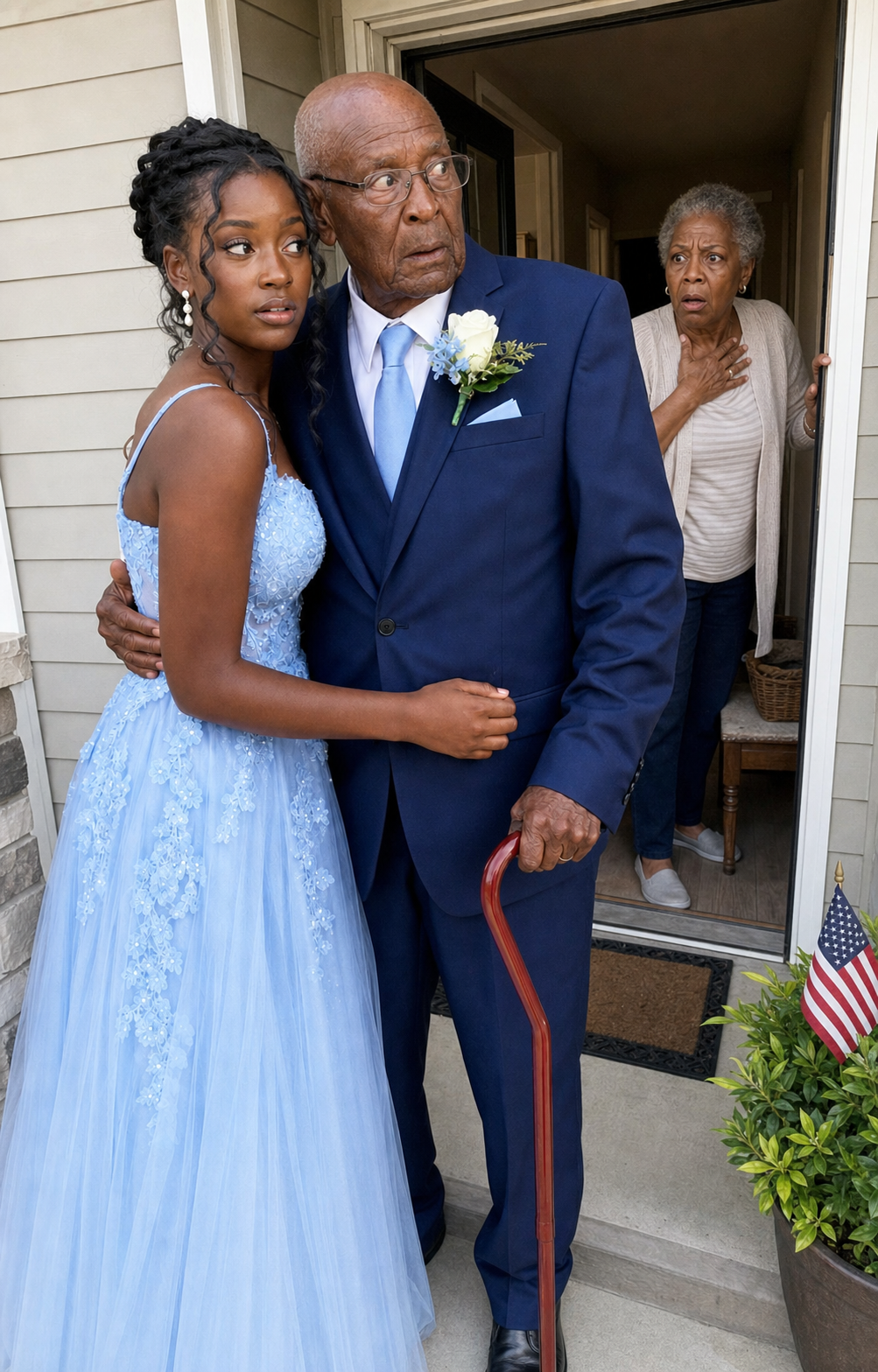I Took a Lonely 78-Year-Old Veteran to My Senior Prom Because He'd Never Been to His Own. When My Grandma Saw My Date, She Went Pale and Disappeared Into Her Bedroom