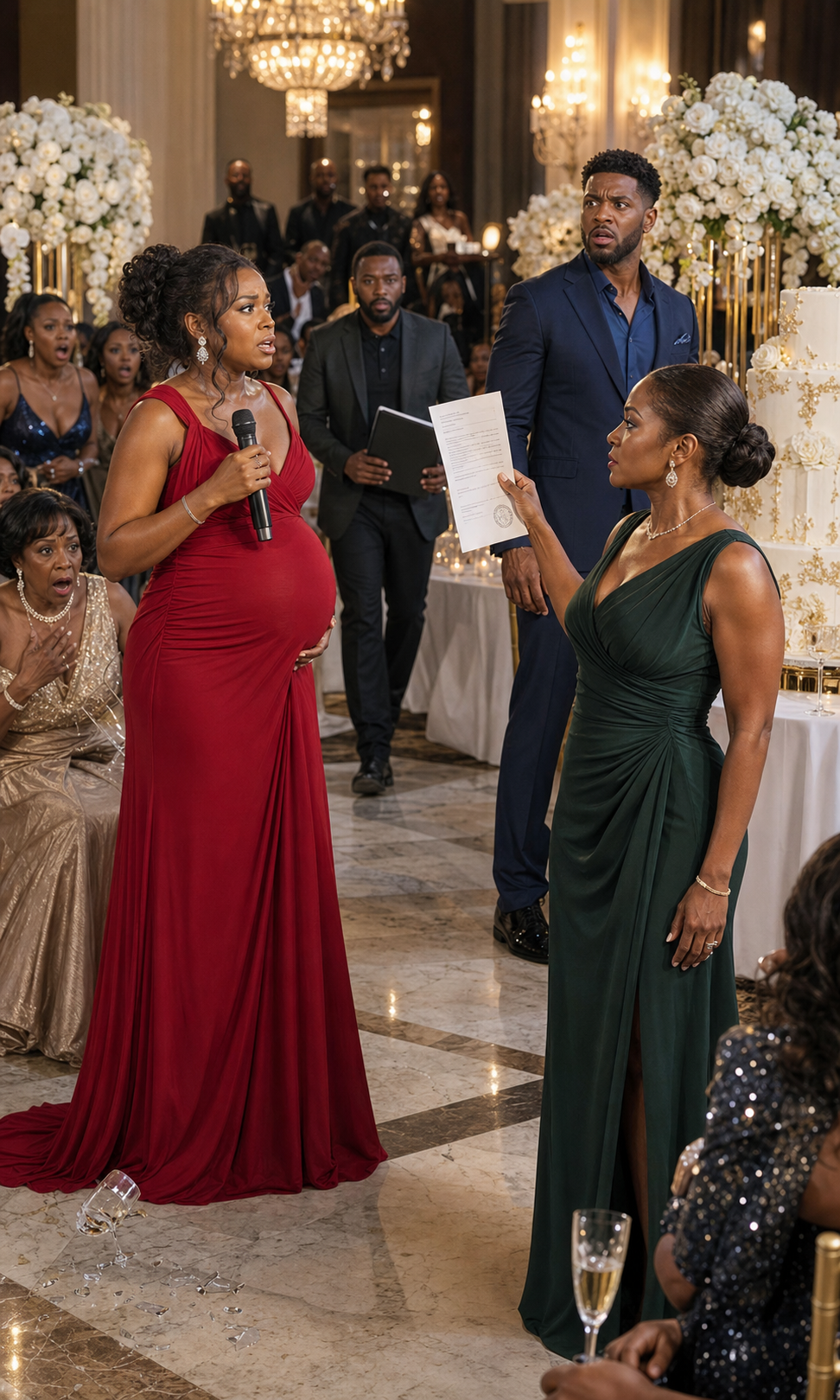 MY SISTER GRABBED THE MICROPHONE AT MY ANNIVERSARY PARTY AND ANNOUNCED SHE WAS CARRYING MY HUSBAND'S CHILD — SHE HAD NO IDEA I'D SPENT FOUR MONTHS WAITING FOR HER TO DO EXACTLY THAT