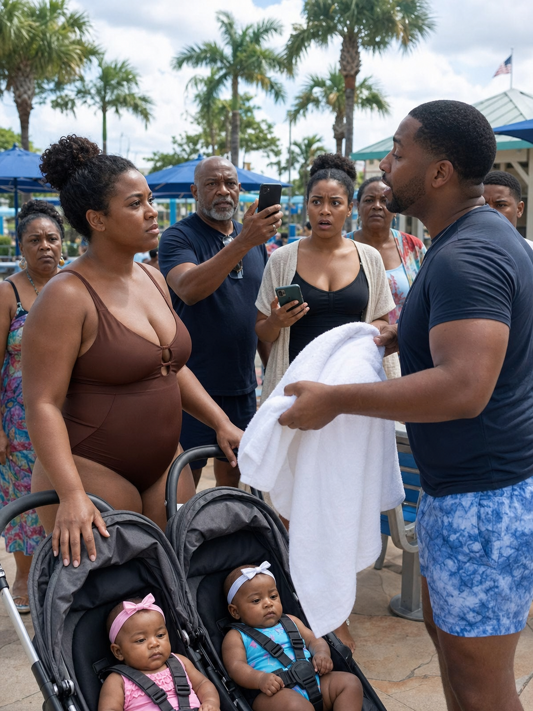 My Husband Said I Didn't Look as Good in a Swimsuit as His Brother's Girlfriend and Told Me to Cover Up With a Towel at a Water Park. His Father Called the Family Together and Played a Recording That Made My Husband Run