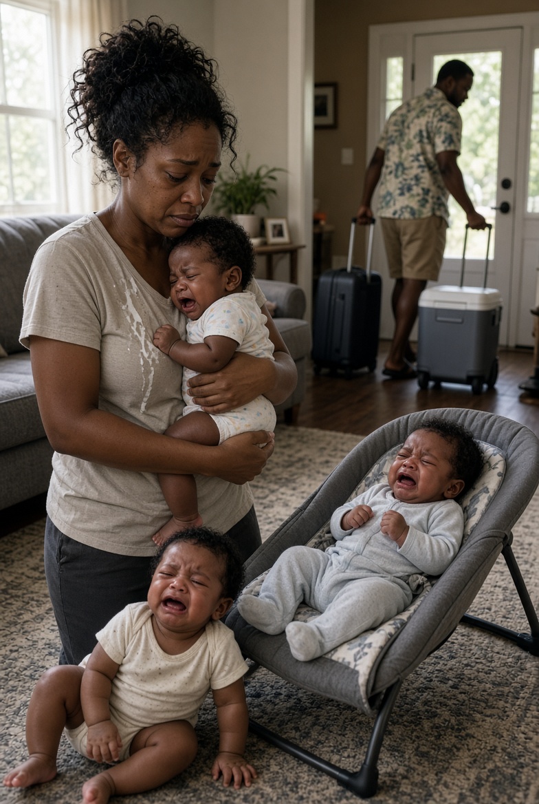 My Husband Left Me Alone With Newborn Triplets for a Guys' Fishing Trip Because I "Hadn't Earned a Break"