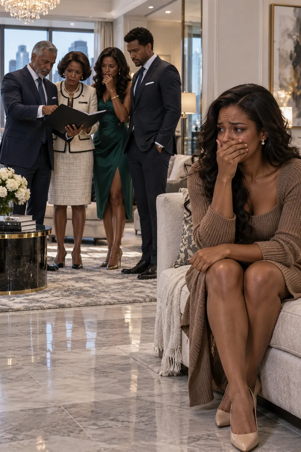 MY HUSBAND BOUGHT ME A TRIP TO PARIS. TWENTY MINUTES AFTER SAYING GOODBYE, I SNEAKED BACK INSIDE AND HID IN THE BATHROOM. HE WAS TOASTING WITH HIS FAMILY AS THEY DIVIDED MY HOUSE AND SAVINGS. THEN I HEARD A NAME THAT CHANGED EVERYTHING.