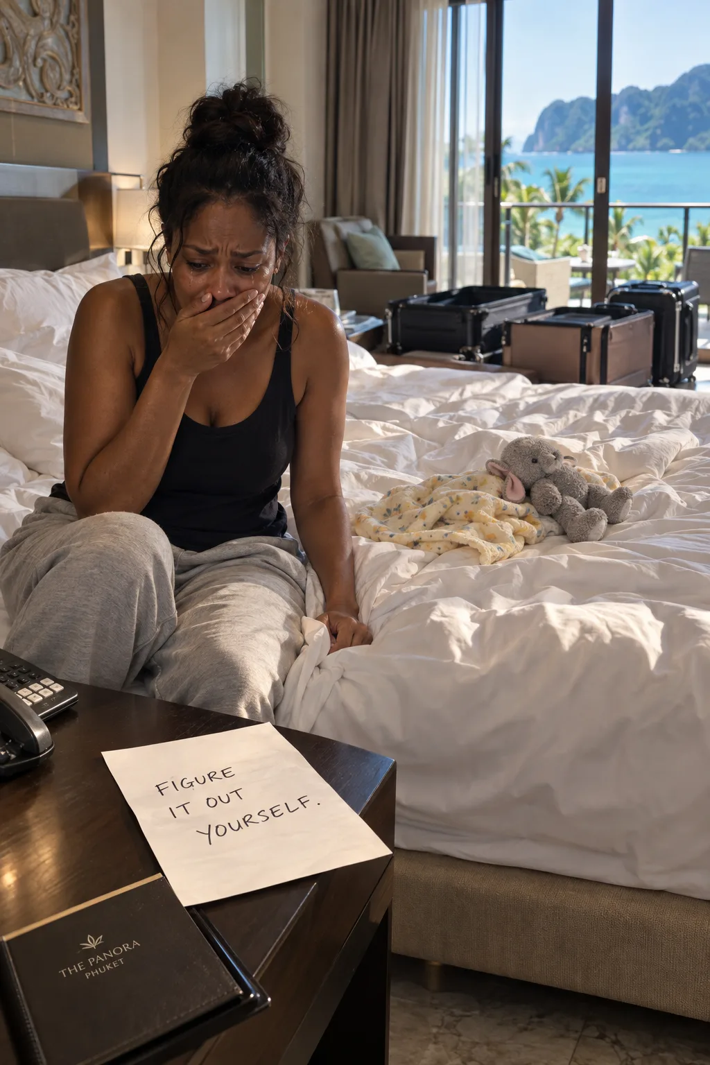 I WOKE UP IN OUR THAILAND HOTEL TO FIND MY HUSBAND AND HIS FAMILY GONE. THEY’D TAKEN MY PHONE AND PASSPORT, THEN CANCELED MY FLIGHT HOME. MY HUSBAND LEFT A NOTE: “FIGURE IT OUT YOURSELF.”