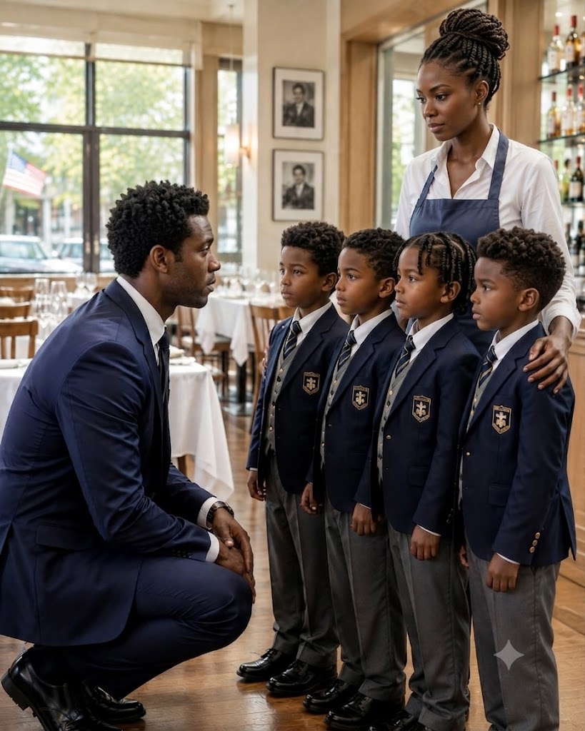 HOURS BEFORE I WAS SUPPOSED TO PROPOSE TO ANOTHER WOMAN, FOUR 6-YEAR-OLD BOYS WALKED INTO A RESTAURANT BATHROOM LOOKING EXACTLY LIKE ME—THEN THEIR MOTHER APPEARED