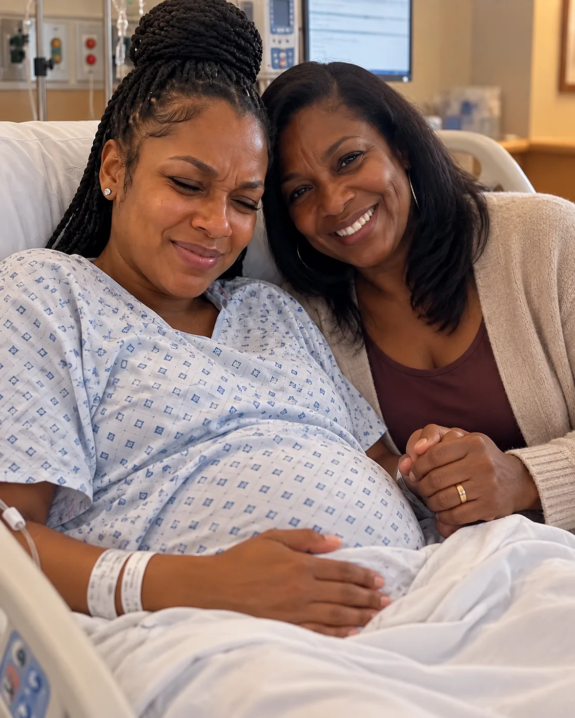 I WENT INTO LABOR EARLY WHILE MY HUSBAND WAS AT WORK, SO MY MIL RUSHED ME TO THE HOSPITAL — BUT WHEN THE DELIVERY NURSE STEPPED INTO MY ROOM, THE ITEM SHE QUIETLY HANDED TO MY MIL MADE MY STOMACH COMPLETELY DROP.
