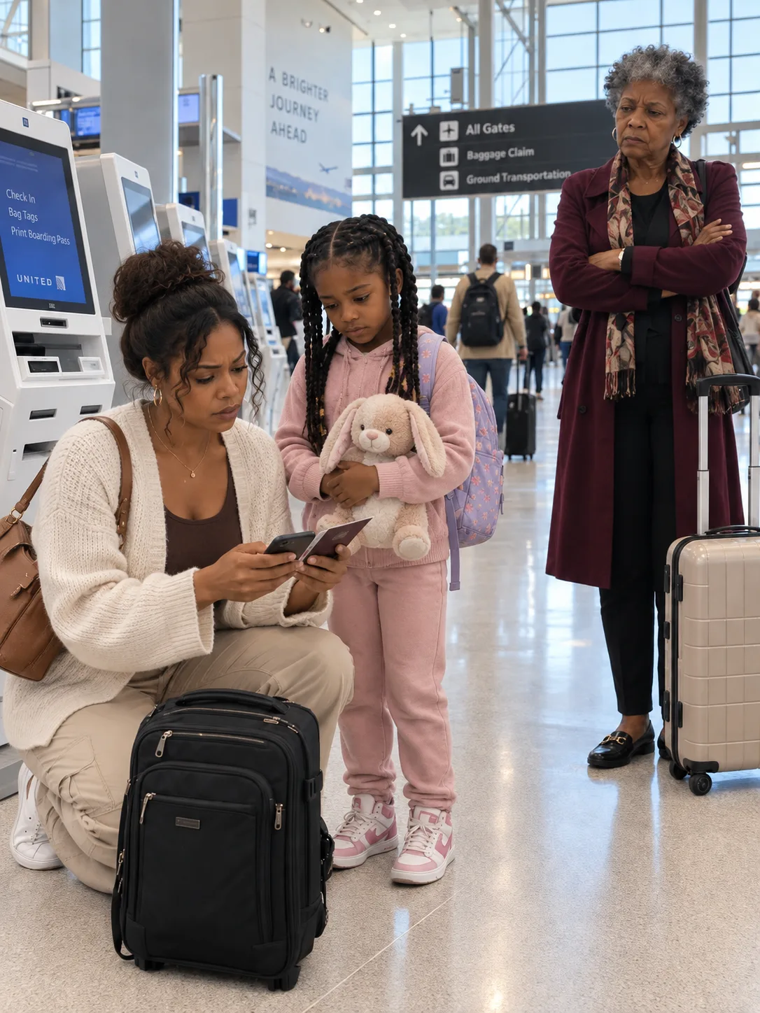 AT THE AIRPORT, MY NINE-YEAR-OLD DAUGHTER UNZIPPED HER PASSPORT HOLDER — AND FROZE. IT WAS EMPTY.