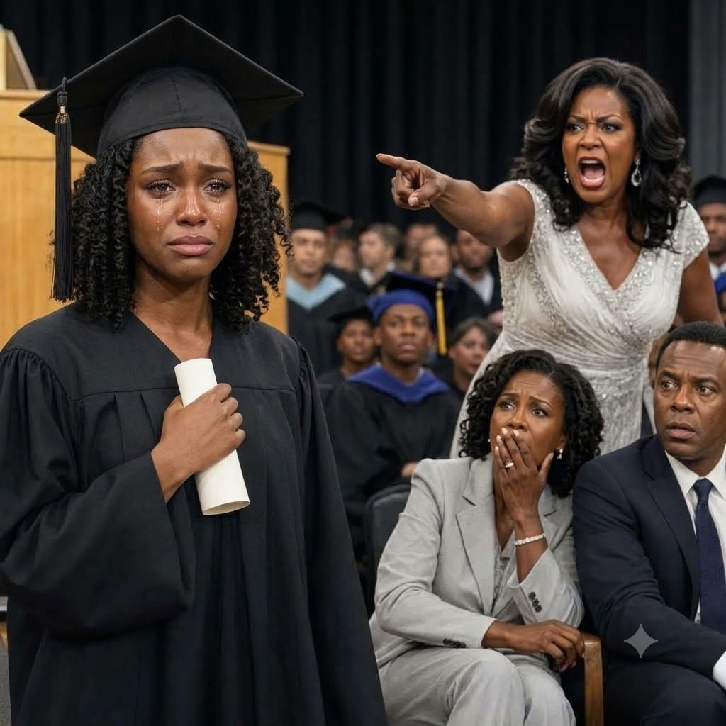 MY SISTER STOOD UP AT MY COLLEGE GRADUATION AND SCREAMED, “SHE CHEATED HER WAY THROUGH SCHOOL!”—I KEPT WALKING TOWARD THE STAGE BECAUSE SHE DIDN’T KNOW WHAT WAS SEALED INSIDE MY GOWN