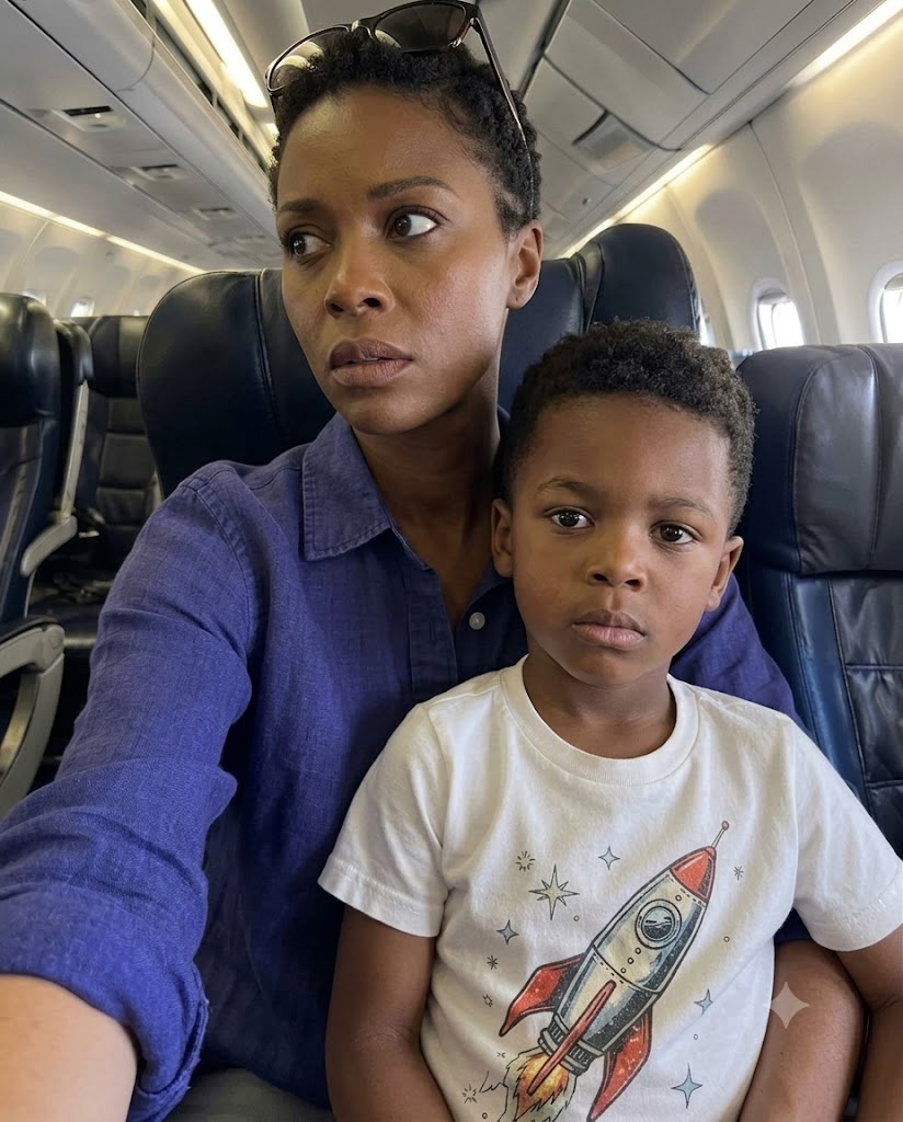 MY SON AND I SECRETLY BOARDED MY PILOT HUSBAND’S FLIGHT TO SURPRISE HIM—THEN HIS VOICE CAME OVER THE SPEAKERS AND SAID, “LAILA, I CAN’T WAIT TO MEET OUR BABY”