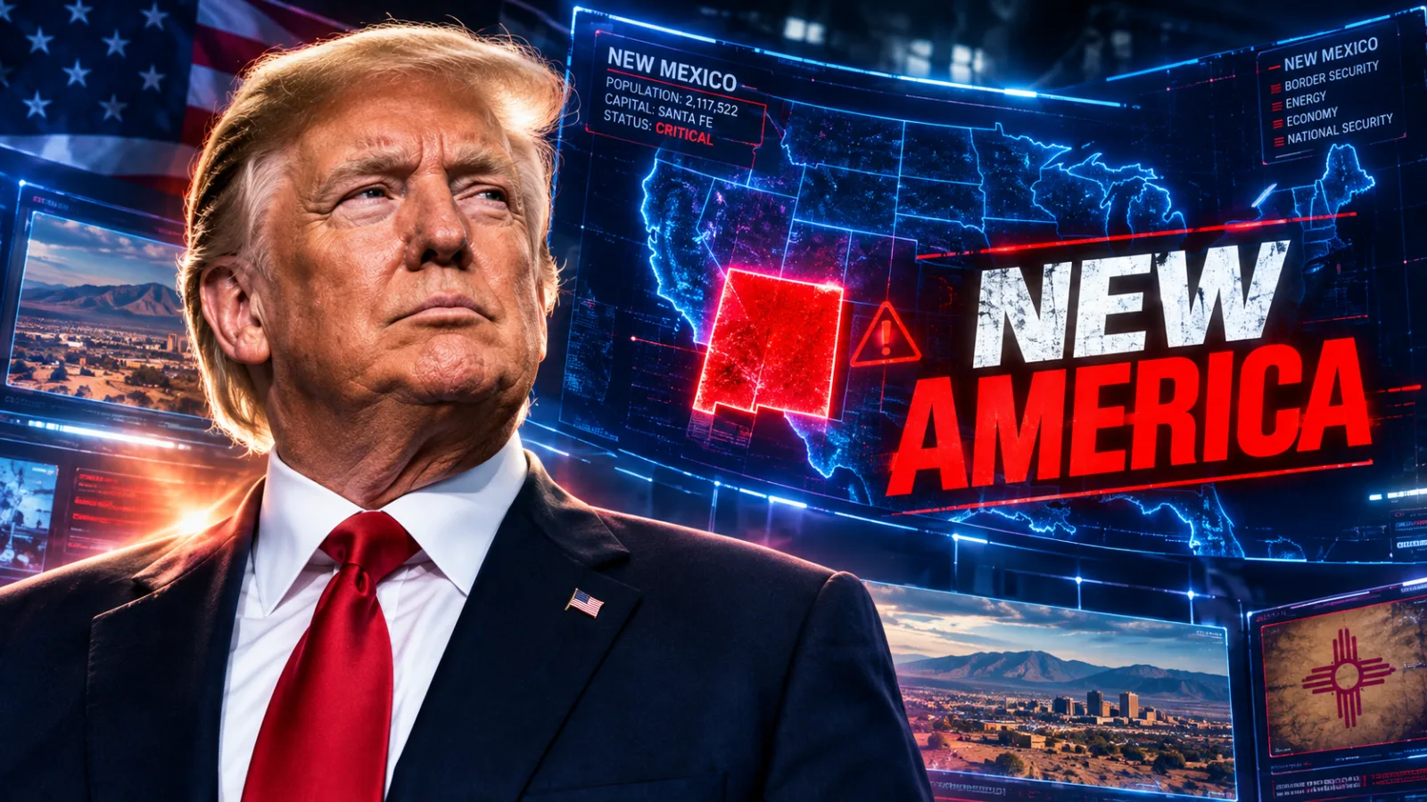 Trump Just Tried to ERASE New Mexico? The "New America" AI Video Explained