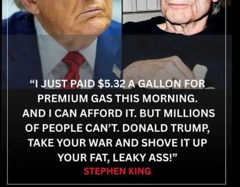 THE ULTIMATE SHOWDOWN — Horror Icon Stephen King Fires A Brutal Direct Shot At Donald Trump Over A Massive National Crisis