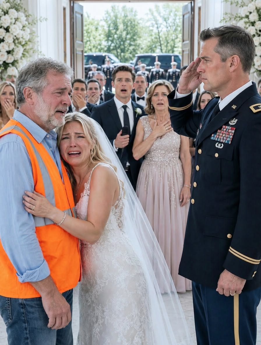 “I’m not marrying the daughter of a gardener!” my fiancé shouted before walking away from the altar in front of 120 guests. I hugged my father as he apologized through tears, but I said nothing. Minutes later, an Army commander walked in, saluted him with full military honors, and revealed a secret that would destroy my ex-fiancé’s life the very next day.