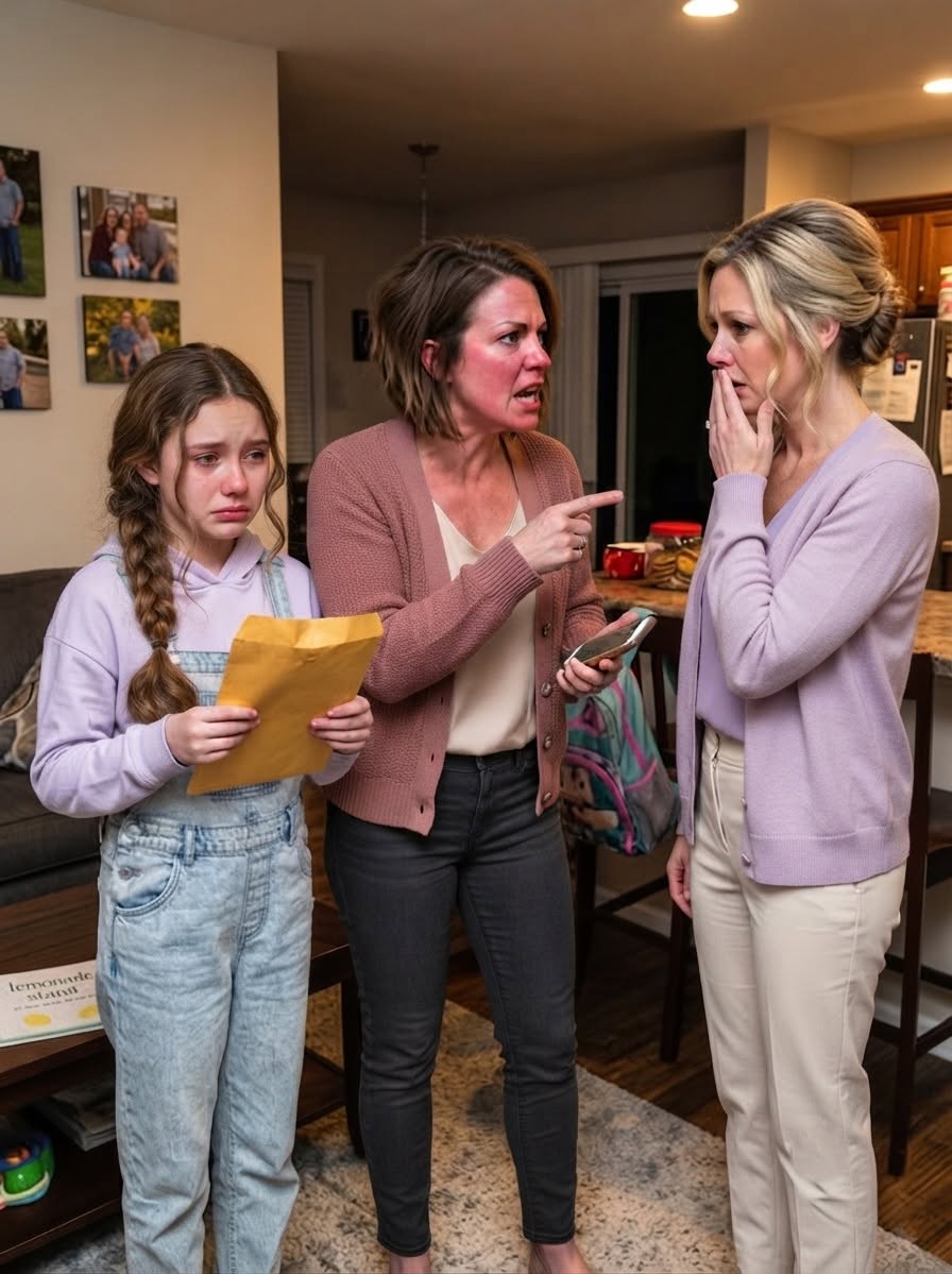 "Five minutes after my sister used my eleven-year-old daughter’s savings for a luxury salon appointment, her phone rang.  The color vanished from her freshly styled face.  “What do you mean the payment was reported stolen?” Rachel whispered.  Across the kitchen, my daughter Lily stood clutching an empty envelope against her chest. Her eyes were swollen from crying.  Rachel looked at the phone in my hand.  “You did this?”  I nodded."