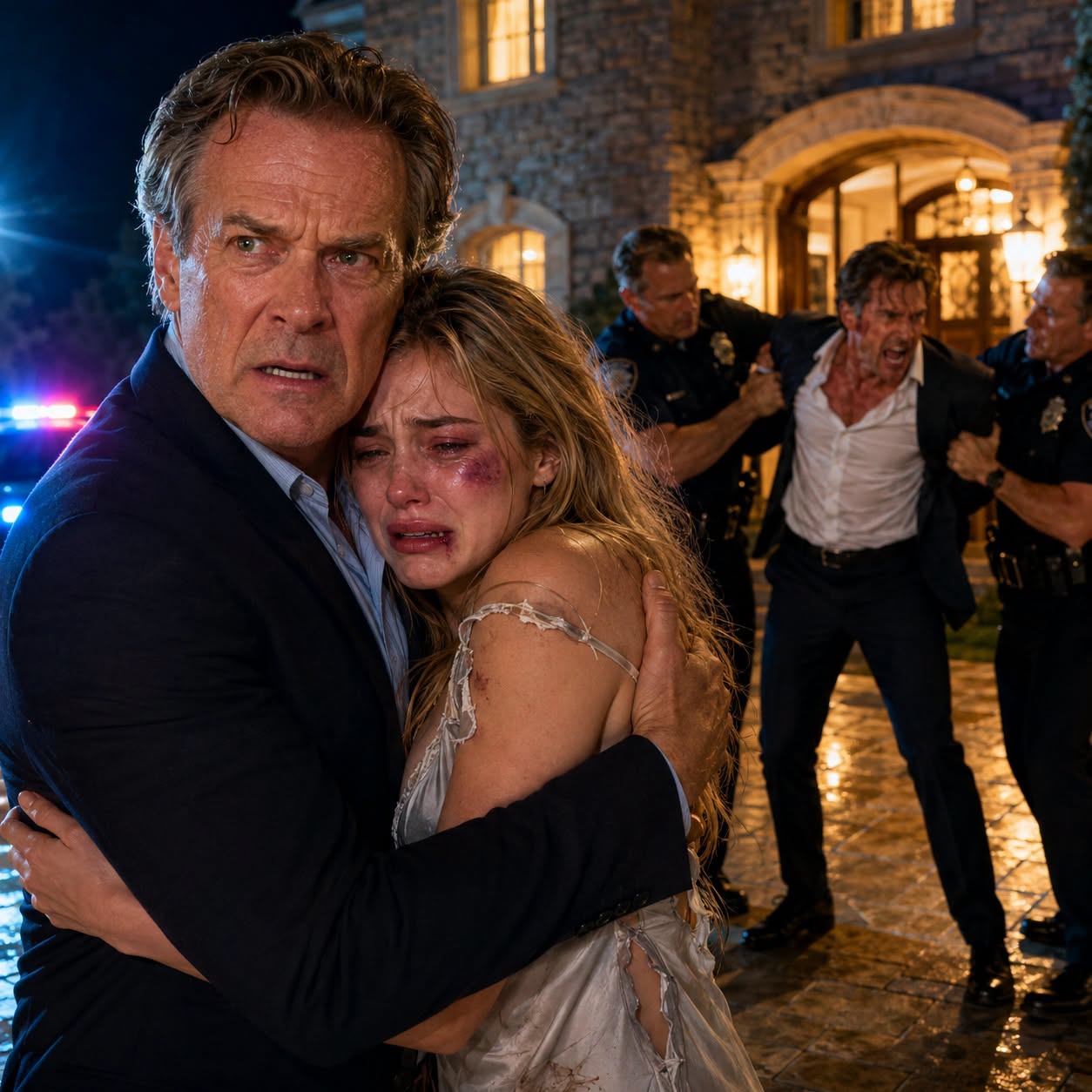 My daughter gasped, “Dad, help,” right before the call went completely dead. I tore down the highway at 100 mph, heading straight for her in-laws’ mansion. When I arrived, my son-in-law was blocking the porch, gripping a baseball bat with a smirk on his face. "This is a private family matter," he said coldly. "Your daughter had to be disciplined."