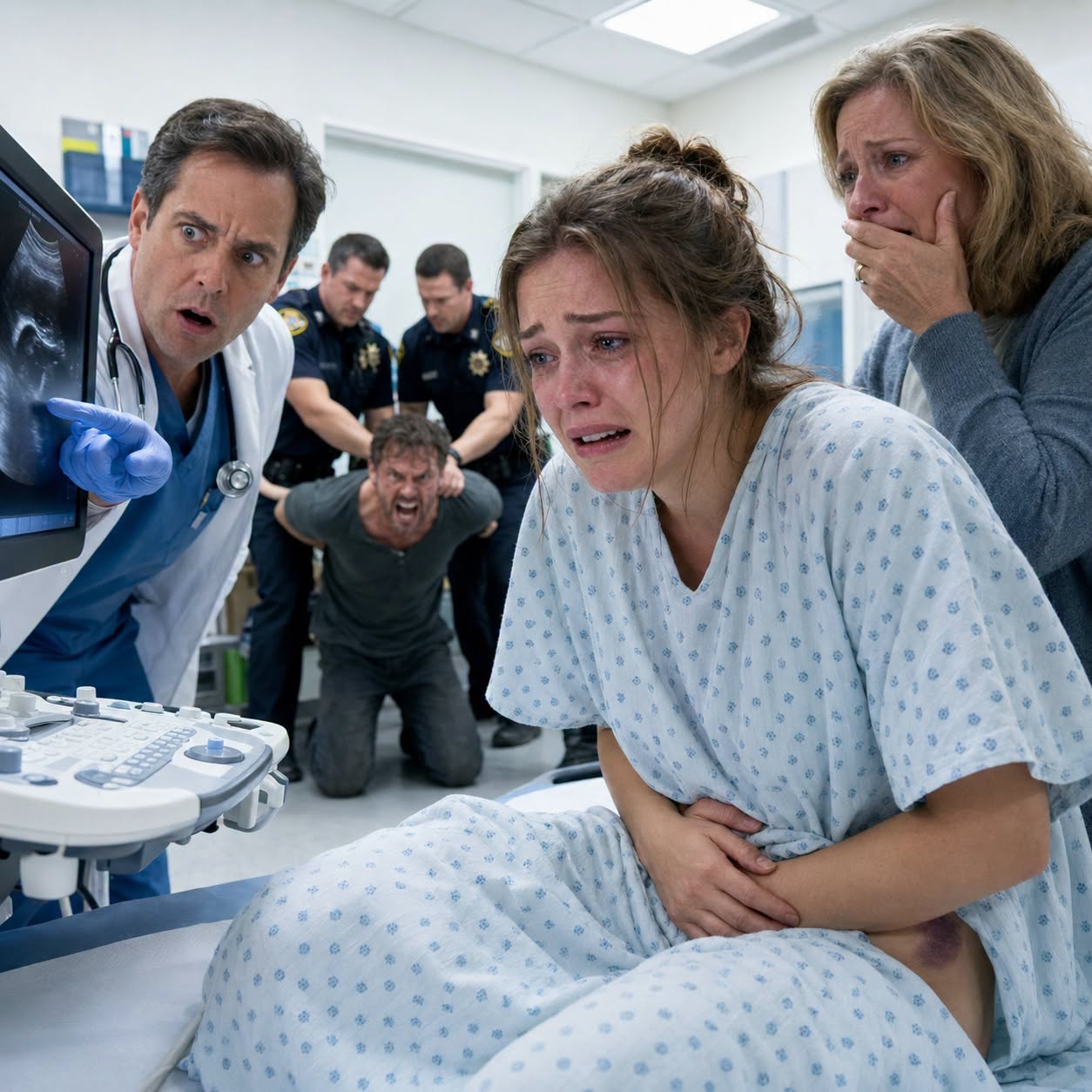 My sixteen-year-old daughter kept clutching her stomach, whispering that she felt unwell, but my husband just scoffed, "She's faking it. Don't waste money taking her to the hospital." I still took her. The doctor's face turned pale – "Call 911 immediately."