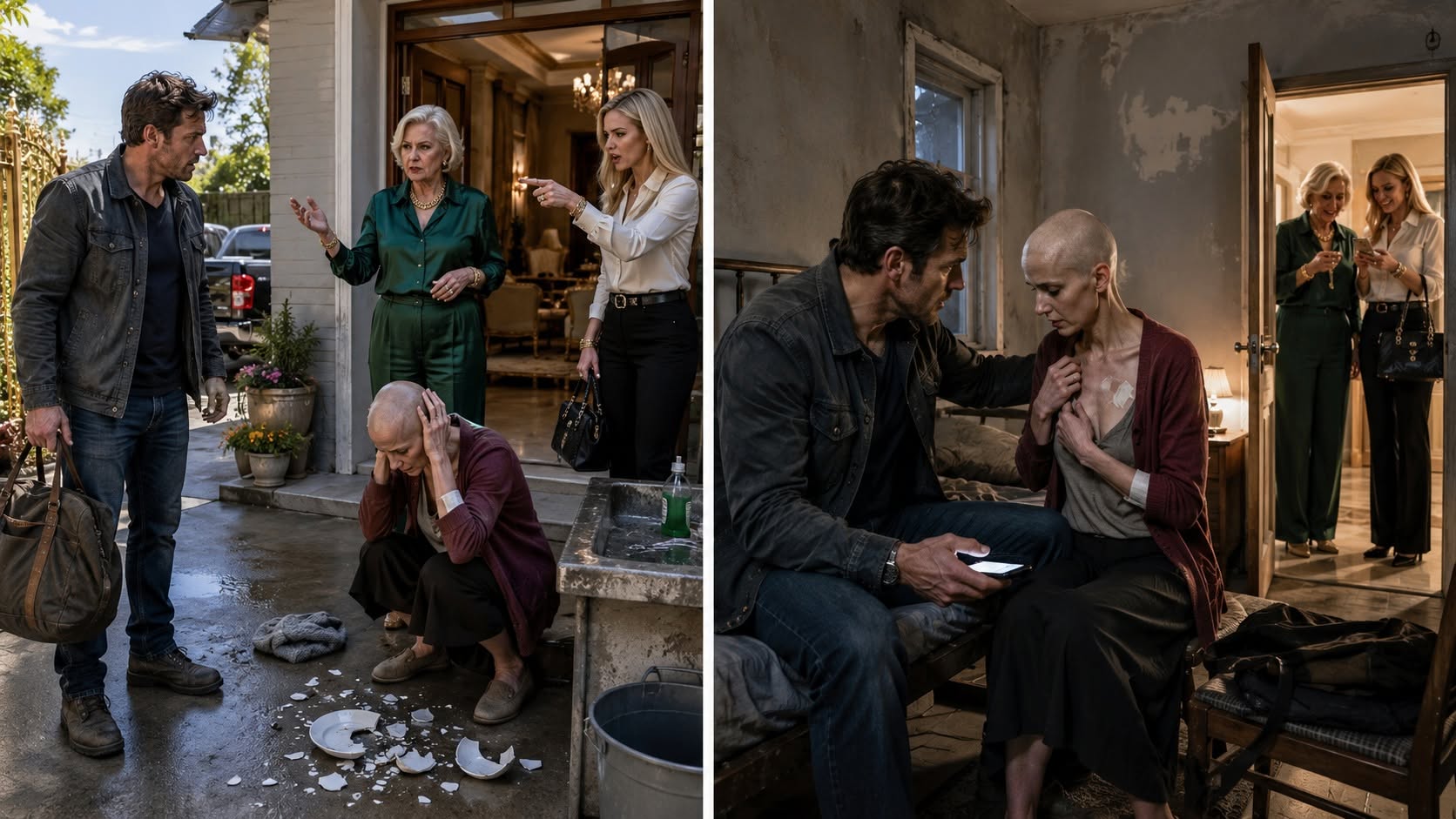 "The moment I saw my wife kneeling barefoot beside a cracked washbasin, her scalp shaved raw and her wrists thinner than broomsticks, I understood that every dollar I had sent home had purchased something. "