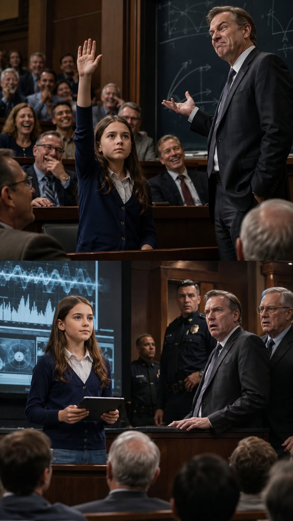 The whole Harvard auditorium laughed when I raised my hand. Professor Vale smirked and said, “Sit down, little girl. This equation is impossible.”