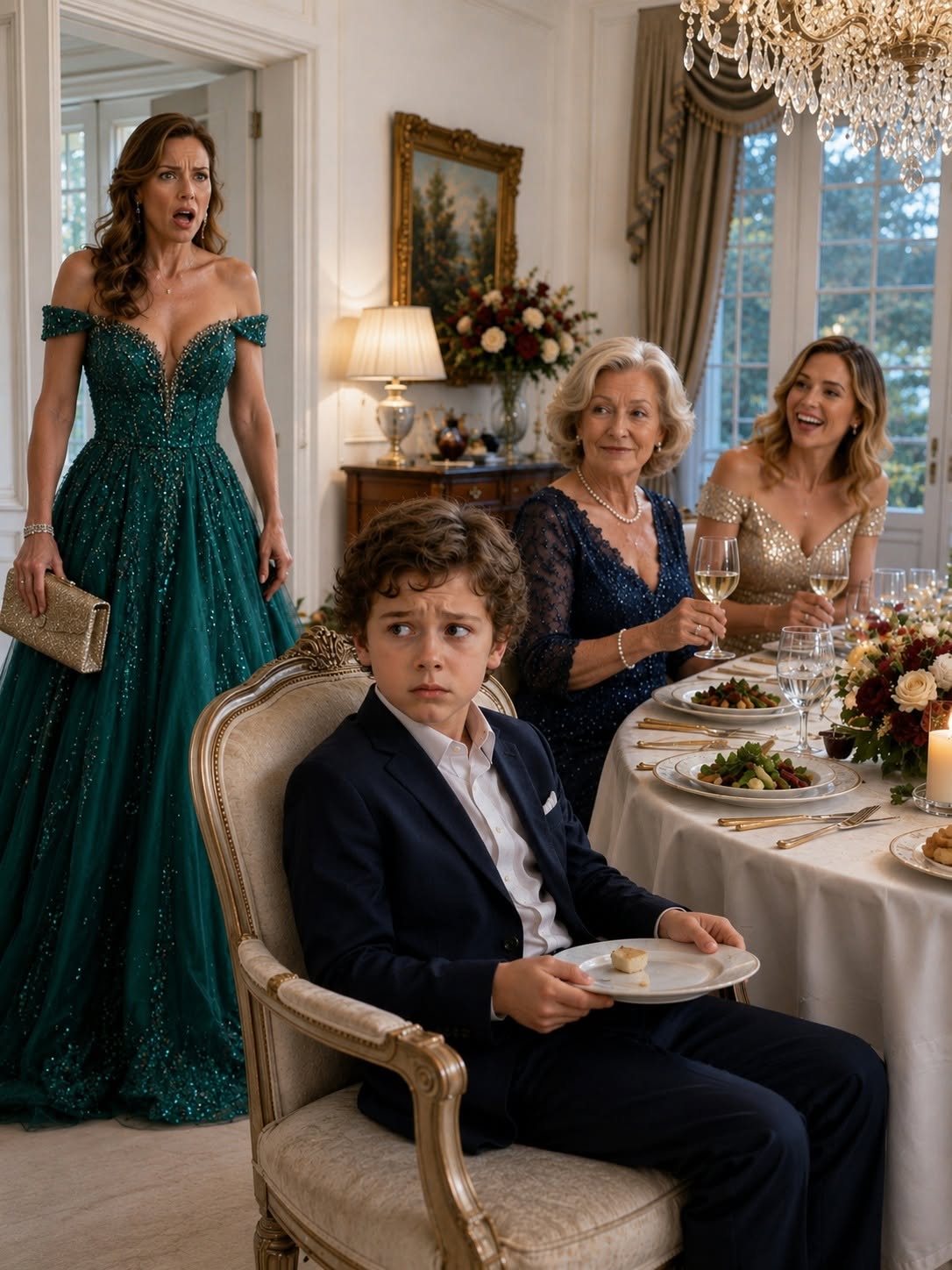 At our country house, my mother-in-law and sister-in-law were devouring fried chicken while my seven-year-old son sat alone in the corner eating a cold potato. “Children who aren't really family need to learn their place,” they said. I didn't yell. I took out my phone, gave them two hours to leave, and then uncovered a recording that revealed their real plan.