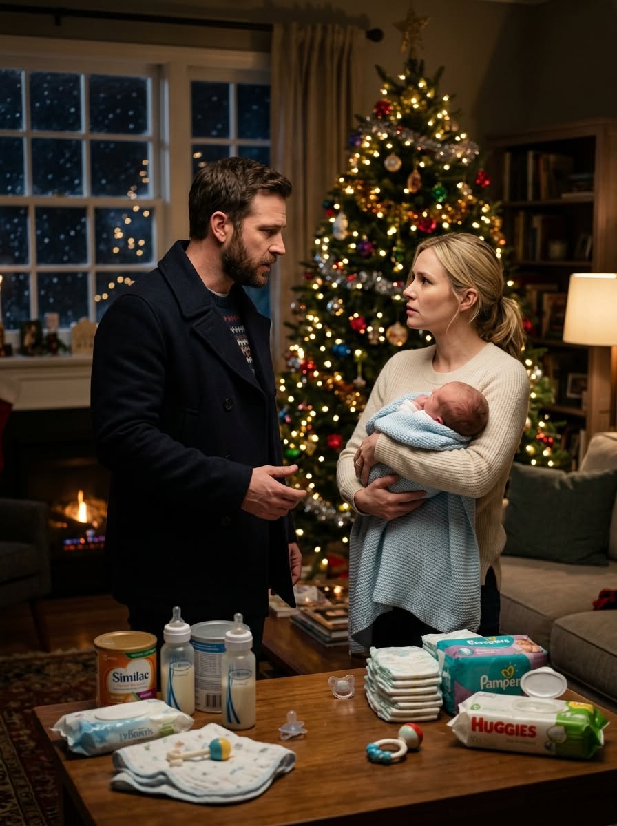 On Christmas Eve, I burst into my ex-wife’s house ready to confront the man I believed had taken my place. I was angry, jealous, and convinced she had moved on while I was still trapped in the ruins of our marriage. But there was no new man inside. There was only a newborn baby. And within seconds, everything I thought I knew about our past began to fall apart.