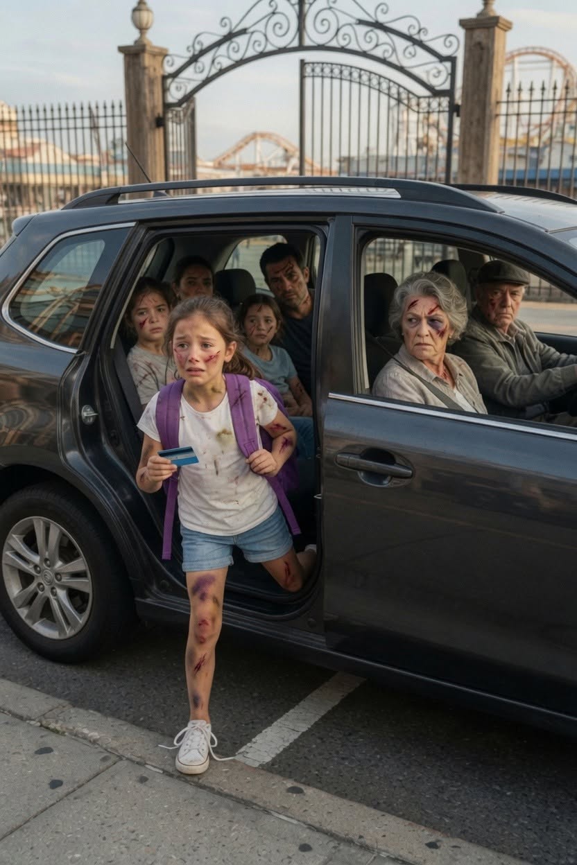 My in-laws abandoned my 8-year-old daughter at the park gate over a missing ticket—then kept using my husband's card to pay for everyone else.