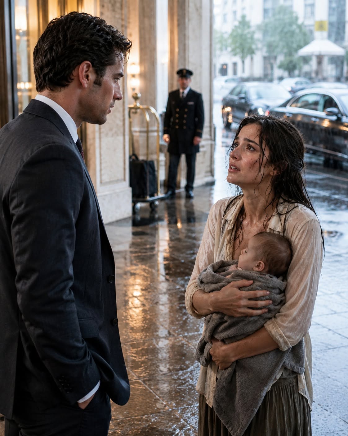 My mother faked my wife's death to steal our family empire—until my wife appeared in the pouring rain, holding the daughter I never knew existed.