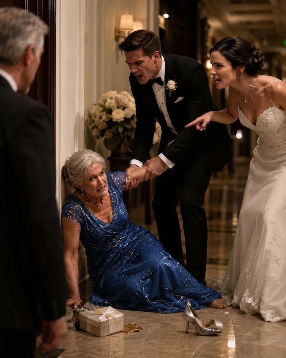 At my son’s wedding, my wife came home shaking and whispered that she had only fallen. Two days later, the venue manager called and told me to come alone because they had rechecked the footage.