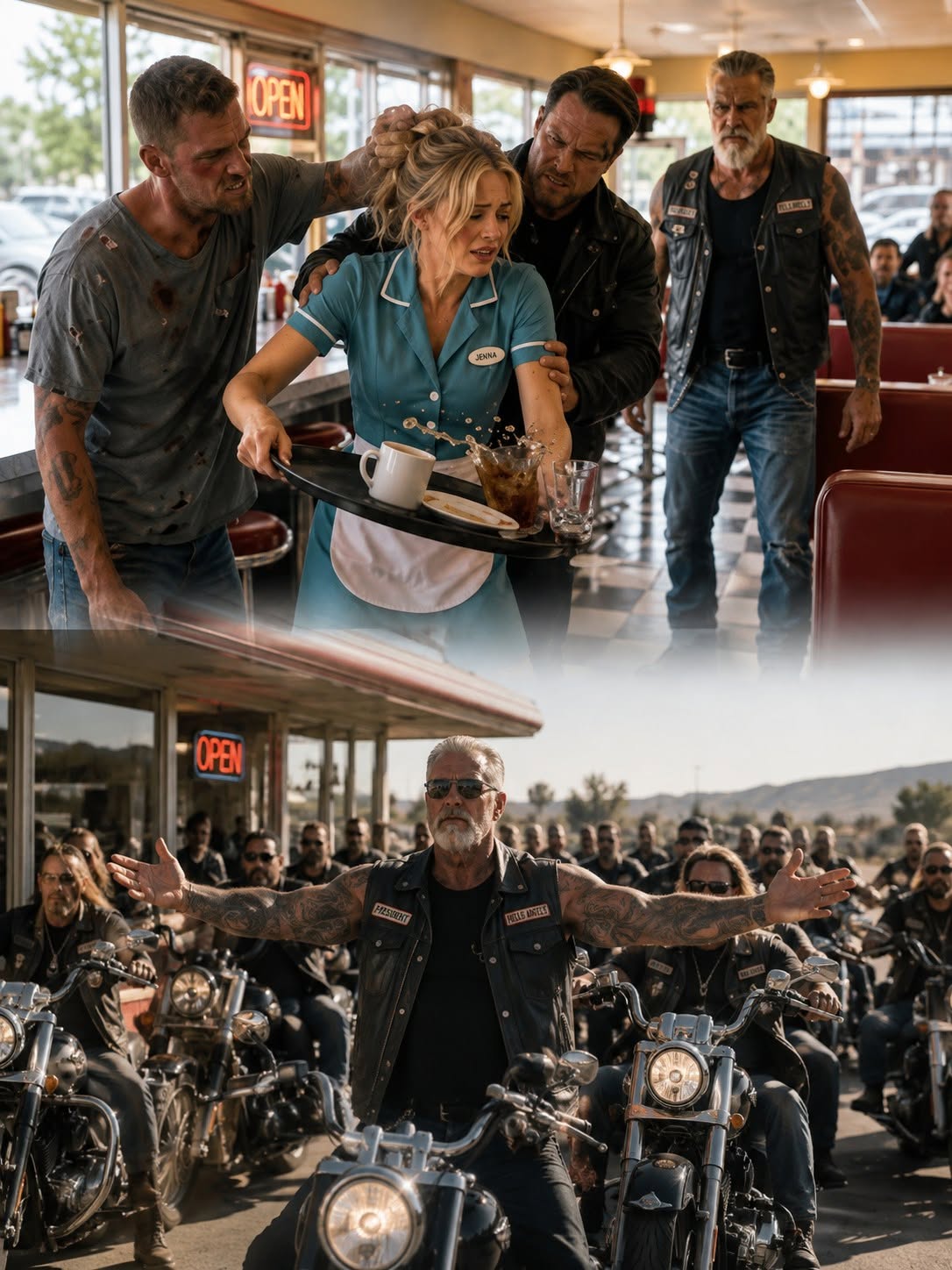 He Yanked Her Hair—Then One Snap Brought an Army of Motorcycles.