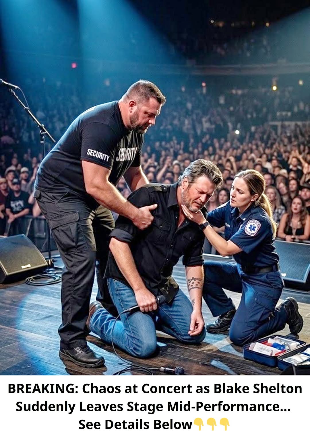 🚨 BREAKING: Chaos at Concert as Blake Shelton Suddenly Leaves Stage Mid-Performance