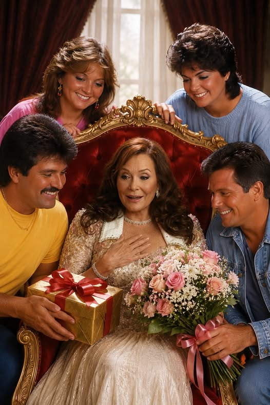 “The Portrait That Stopped Time: Conway Twitty’s Children Deliver a Heart-Stopping Gift to Loretta Lynn
